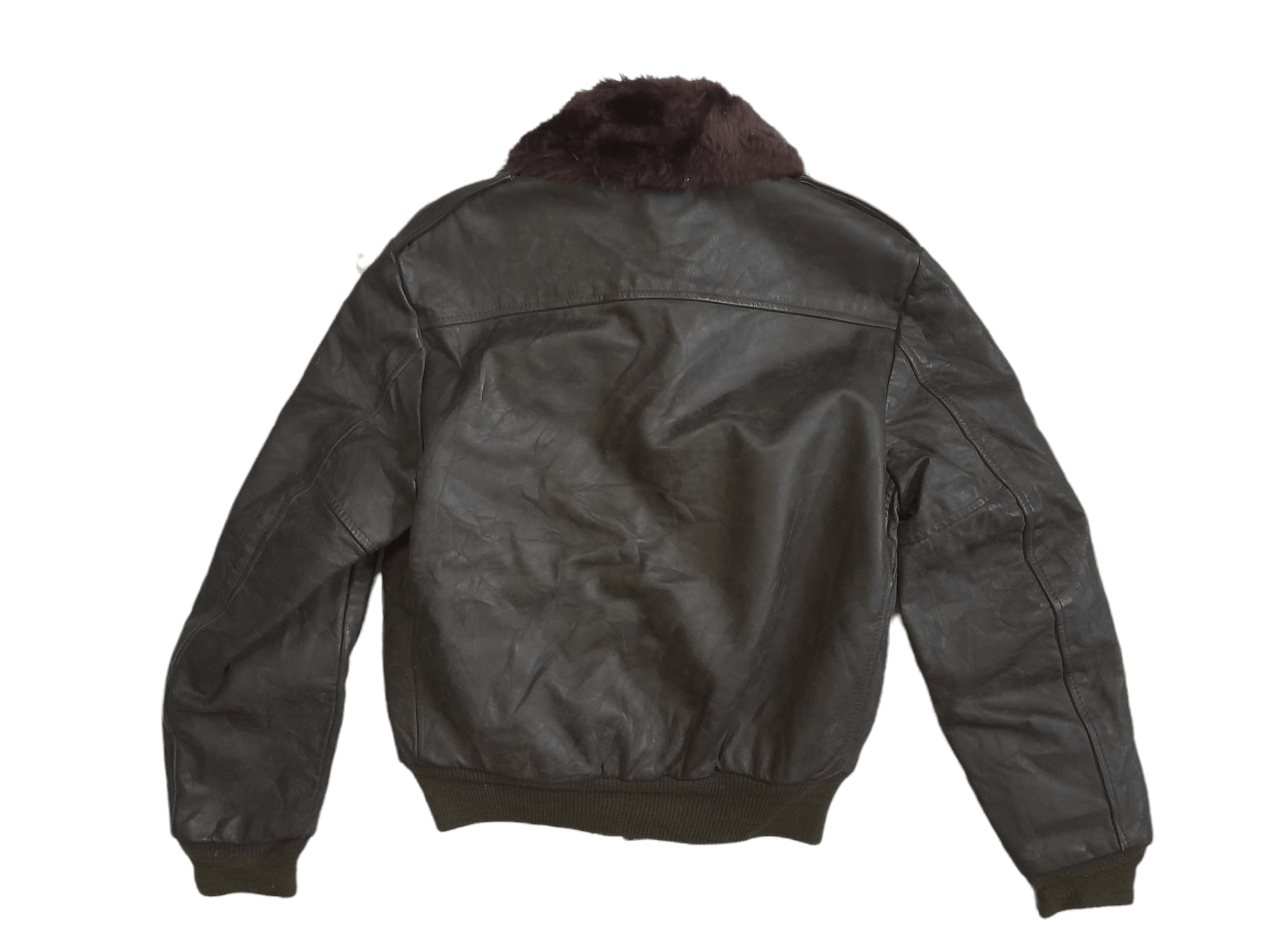 Sears × Vintage 70s Sears Leather Jacket Sherpa (E365) Size US S / EU 44-46 / 1 - 6 Thumbnail