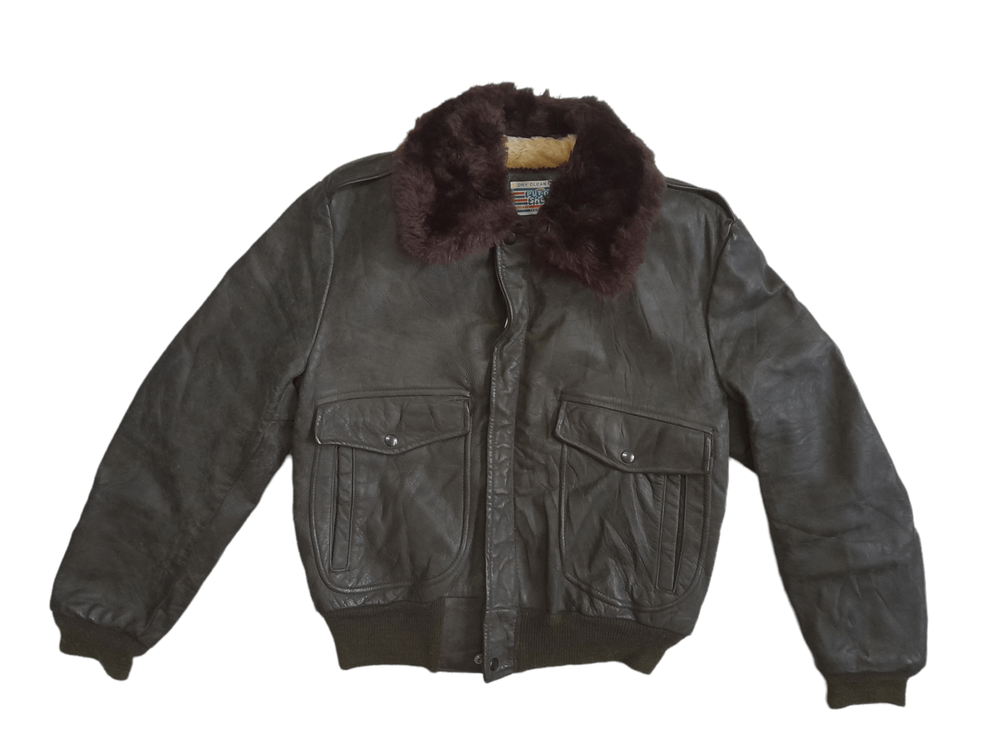 Sears × Vintage 70s Sears Leather Jacket Sherpa (E365) Size US S / EU 44-46 / 1 - 4 Thumbnail