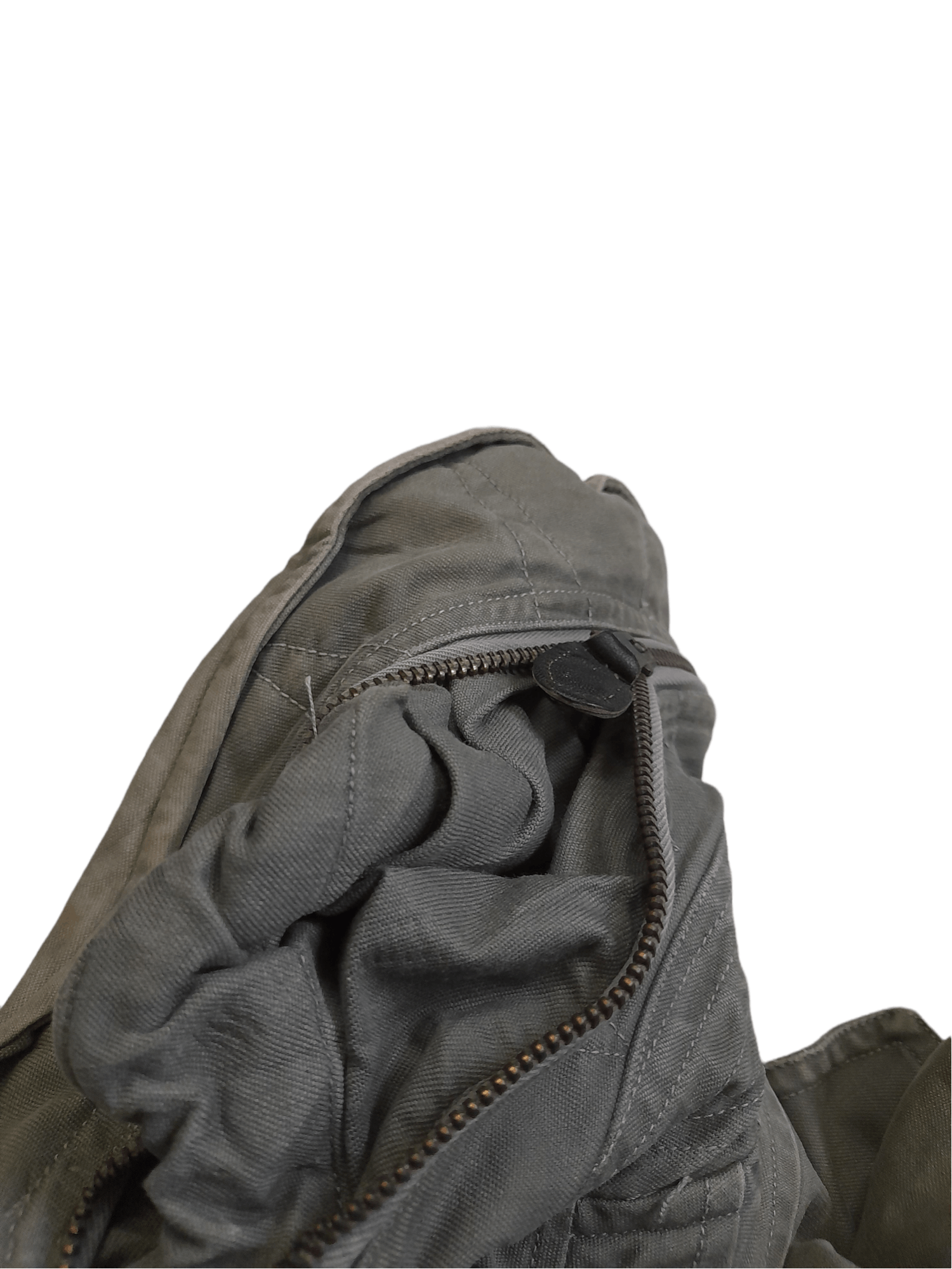 Vintage 70s Conmar Sage Green Sateen Military Jacket (E366) Size US S / EU 44-46 / 1 - 11 Thumbnail