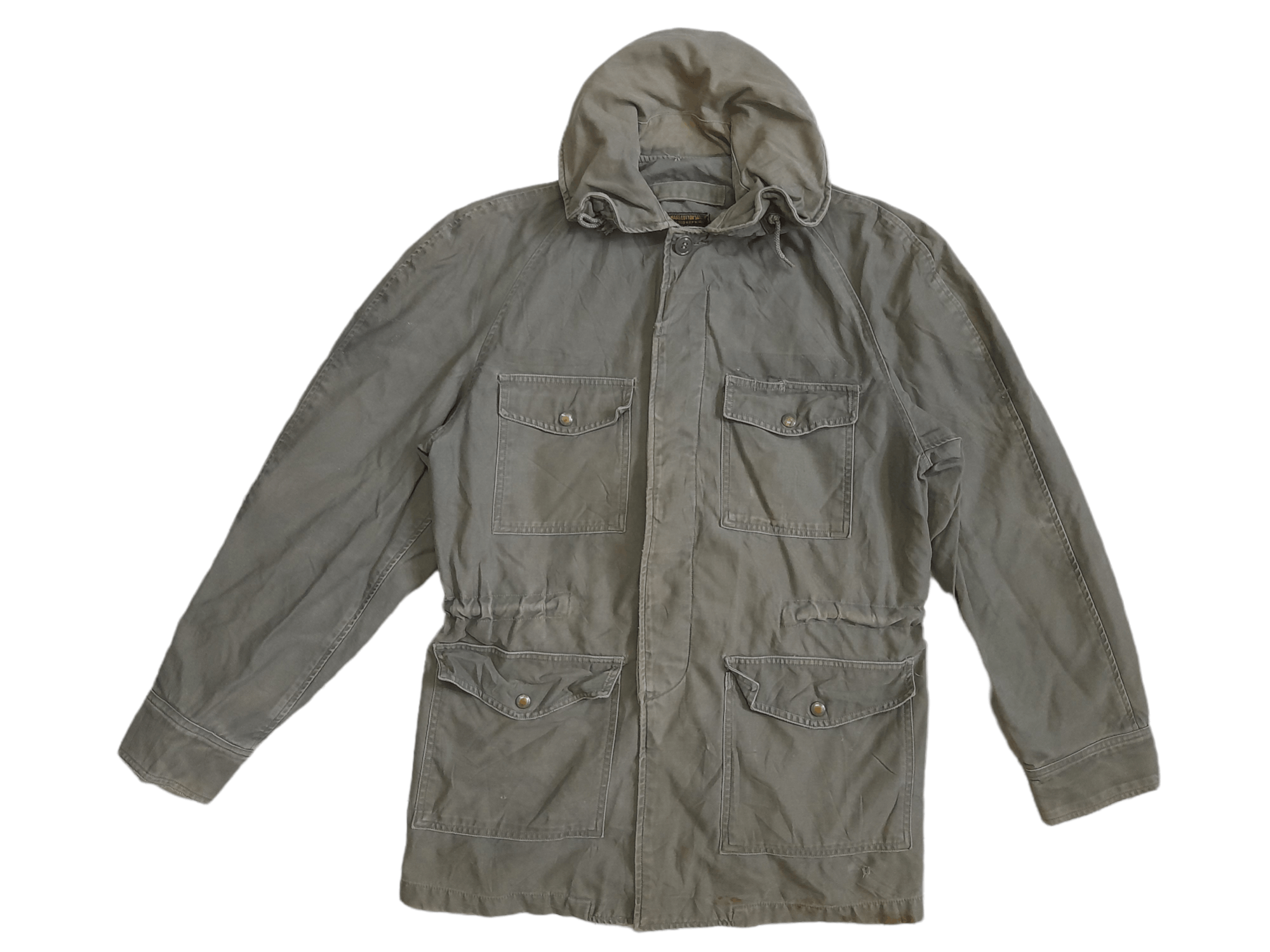 Vintage 70s Conmar Sage Green Sateen Military Jacket (E366) Size US S / EU 44-46 / 1 - 1 Thumbnail