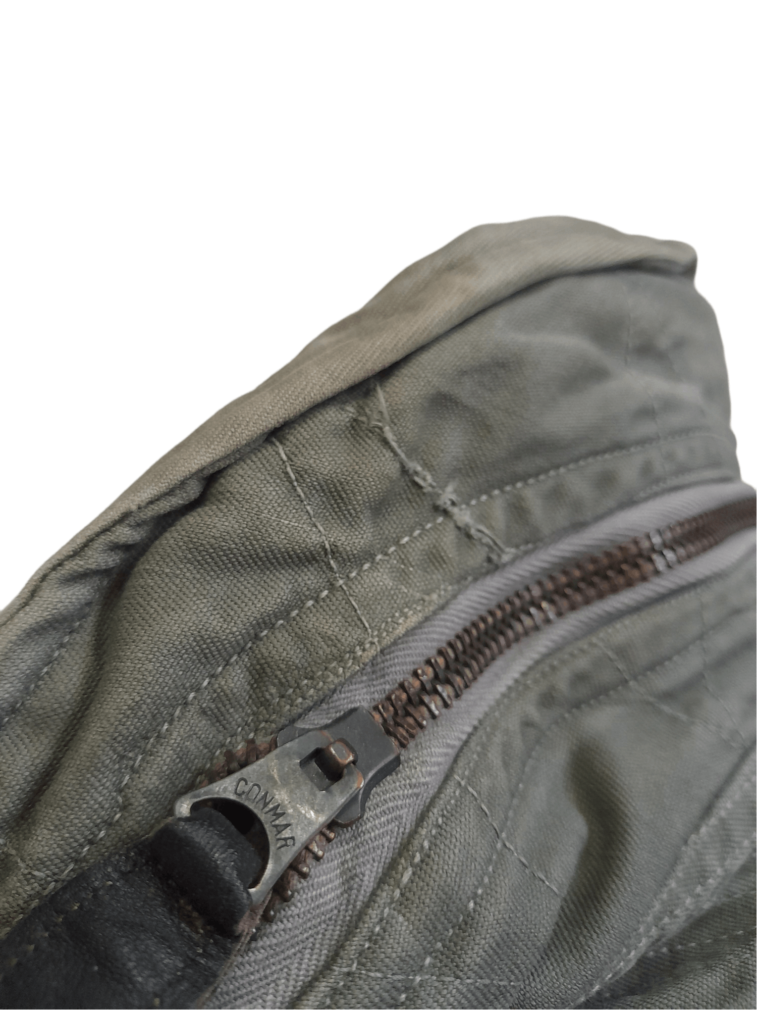 Vintage 70s Conmar Sage Green Sateen Military Jacket (E366) Size US S / EU 44-46 / 1 - 10 Thumbnail