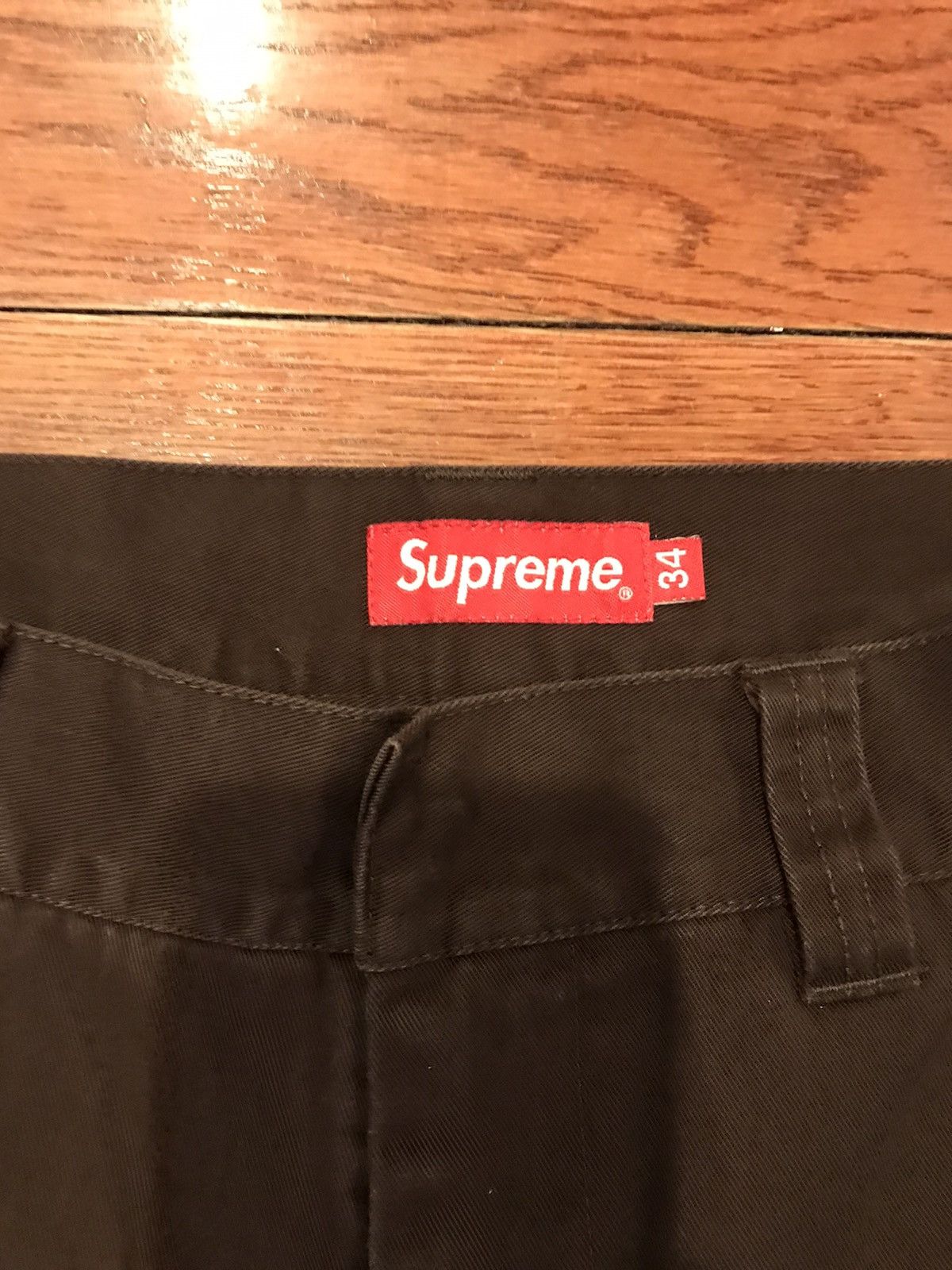 Supreme chino pants brown 34