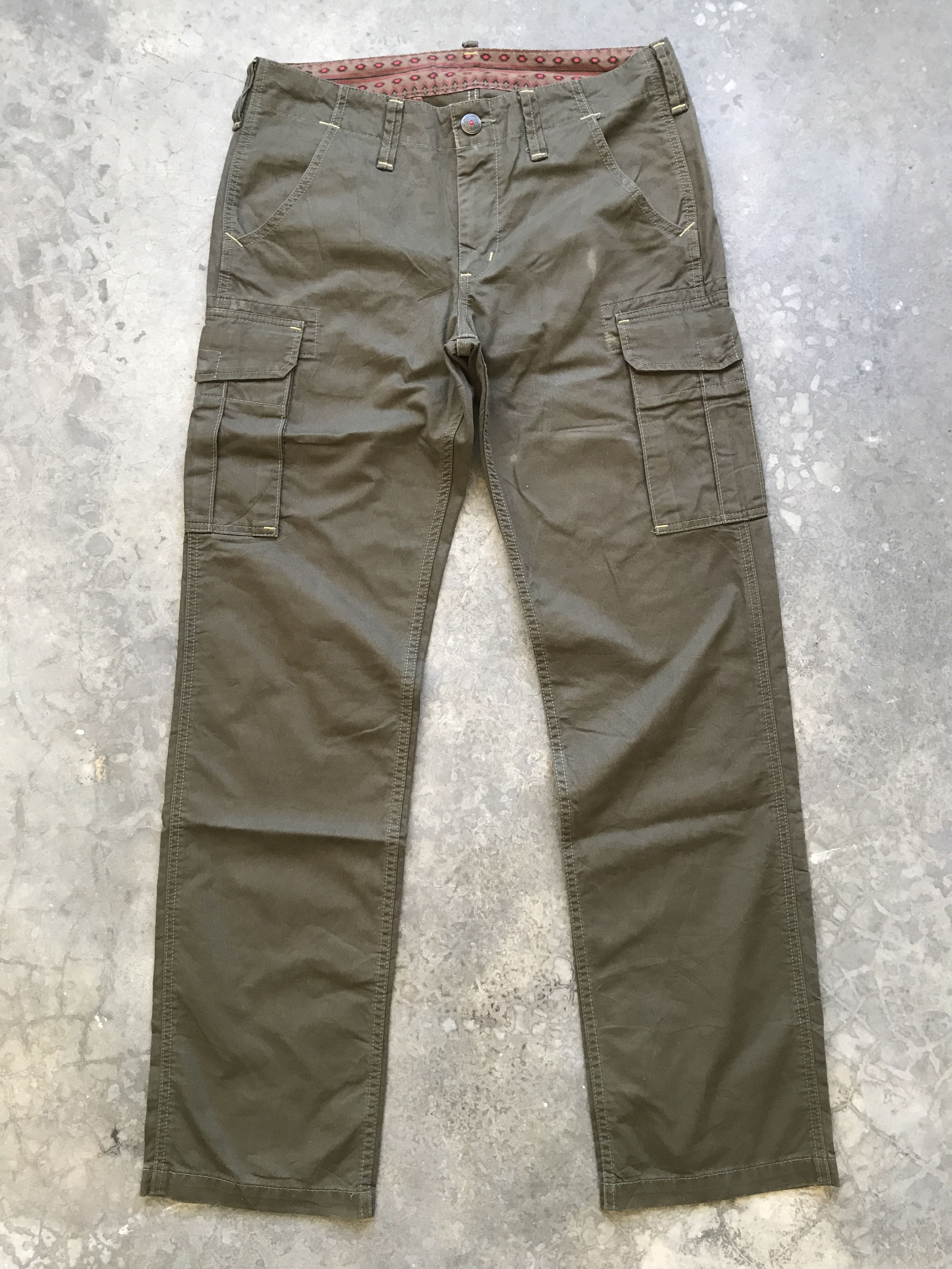 image of Edwin Military Style Issue Cargo Pant in Military Green, Men's (Size 33)