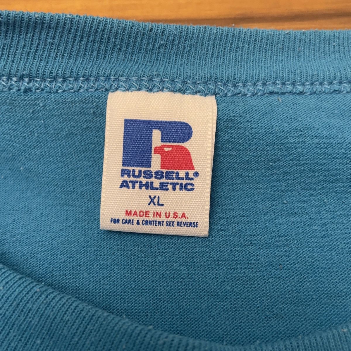 Other × Russell Athletic × Vintage Vintage 90s Russell Athletic Health Single Stitch Shirt Size US XL / EU 56 / 4 - 5 Thumbnail