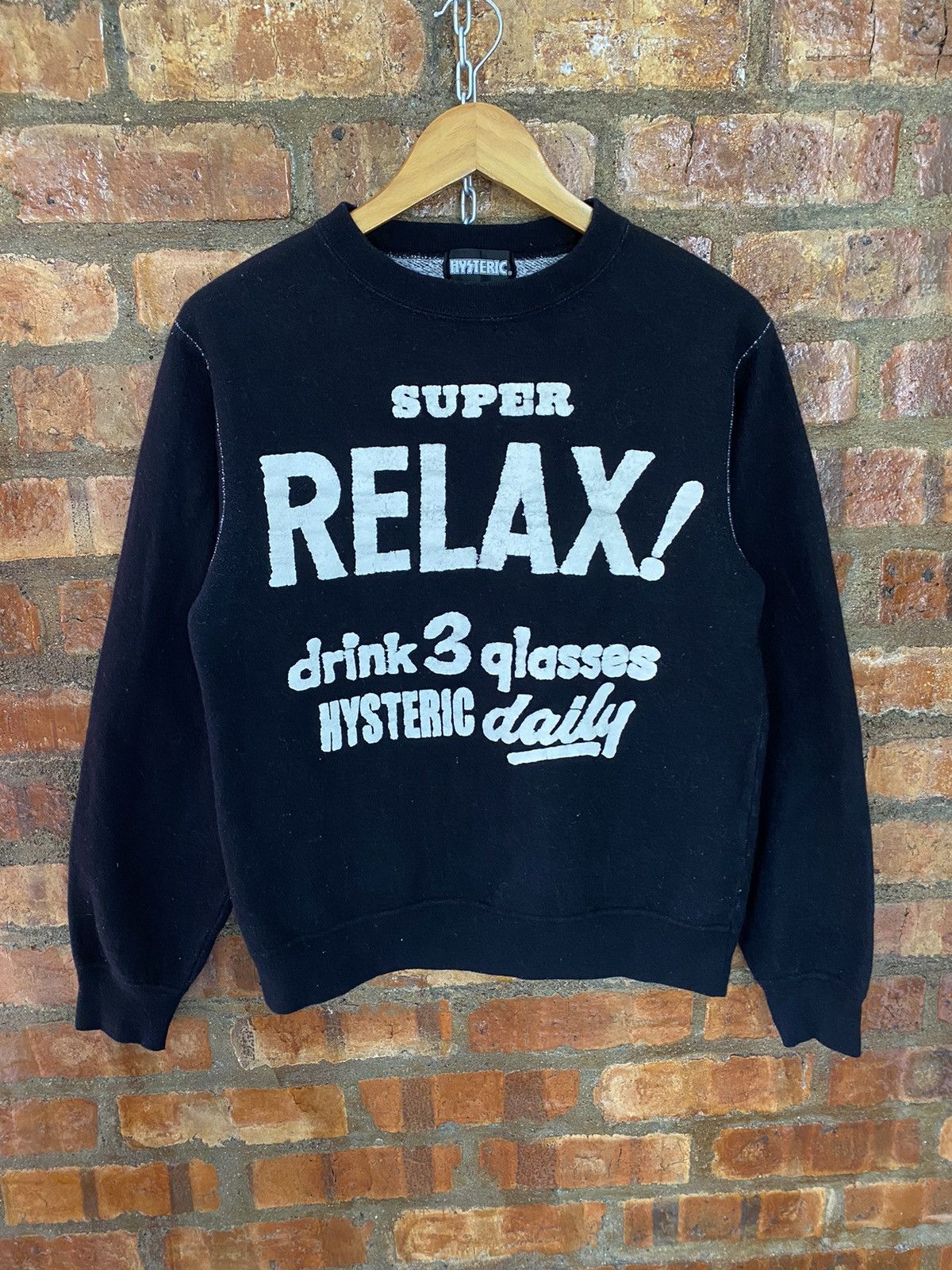 Hysteric Glamour 90s HG drinkers wool sweatshirt Size US S / EU 44-46 / 1 - 2 Thumbnail