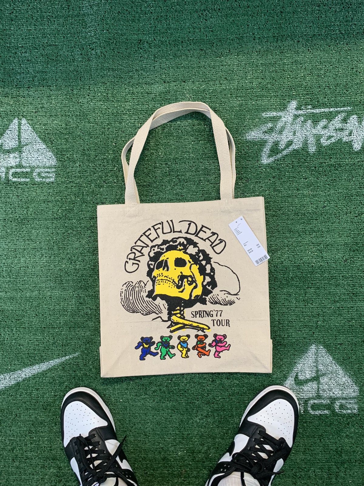 Grateful Dead The Grateful Dead Hemp Tote Bag Size ONE SIZE - 1 Thumbnail