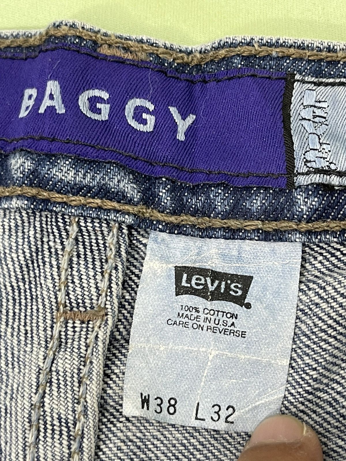 Levi's Vintage Clothing Rare Vtg 1997 Levi’s Silver Tab Baggy Made in USA 9🟦 Size US 38 / EU 54 - 13 Thumbnail