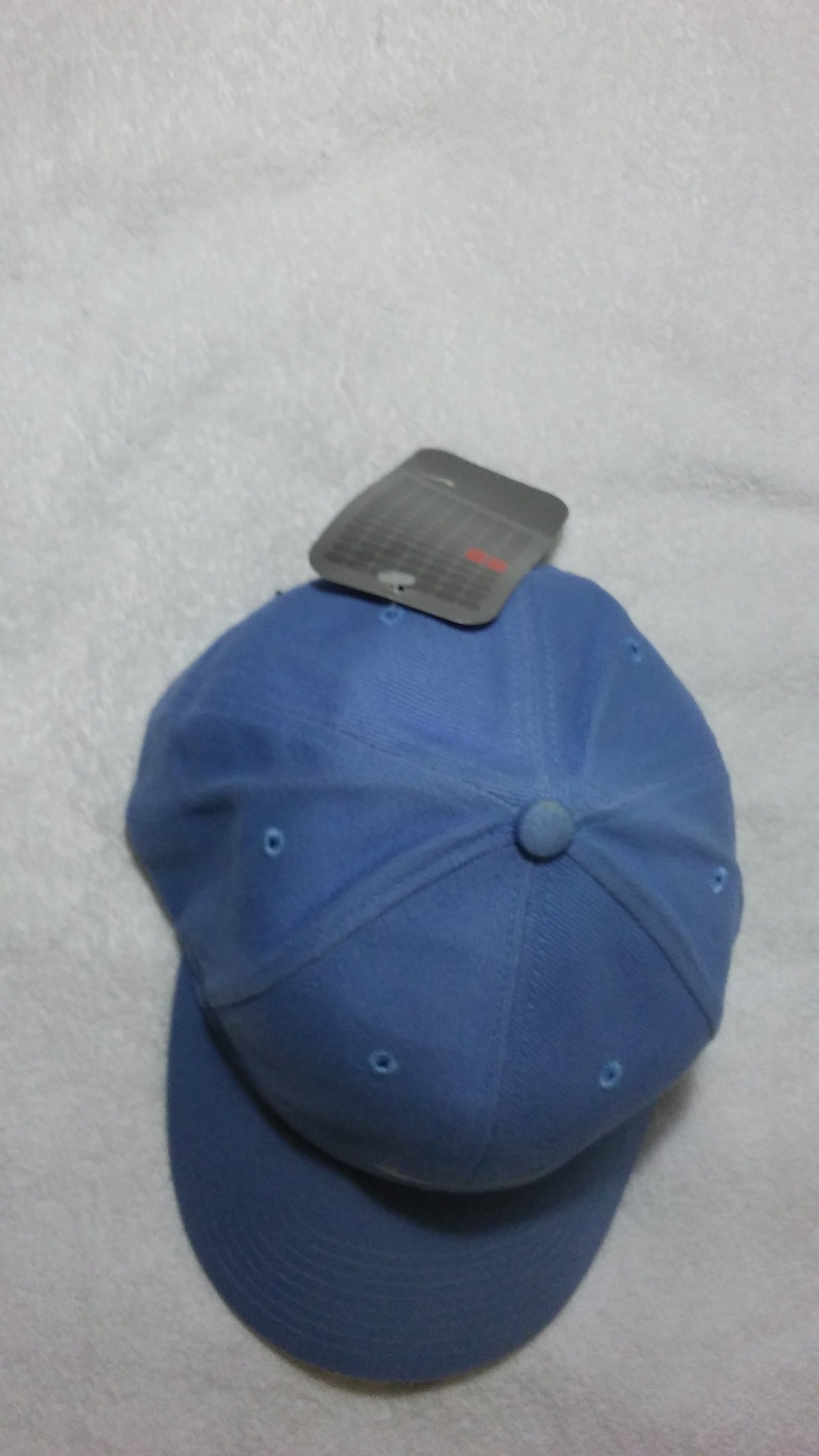 Nike Blue Hat White Nike Swoosh Size ONE SIZE - 2 Thumbnail
