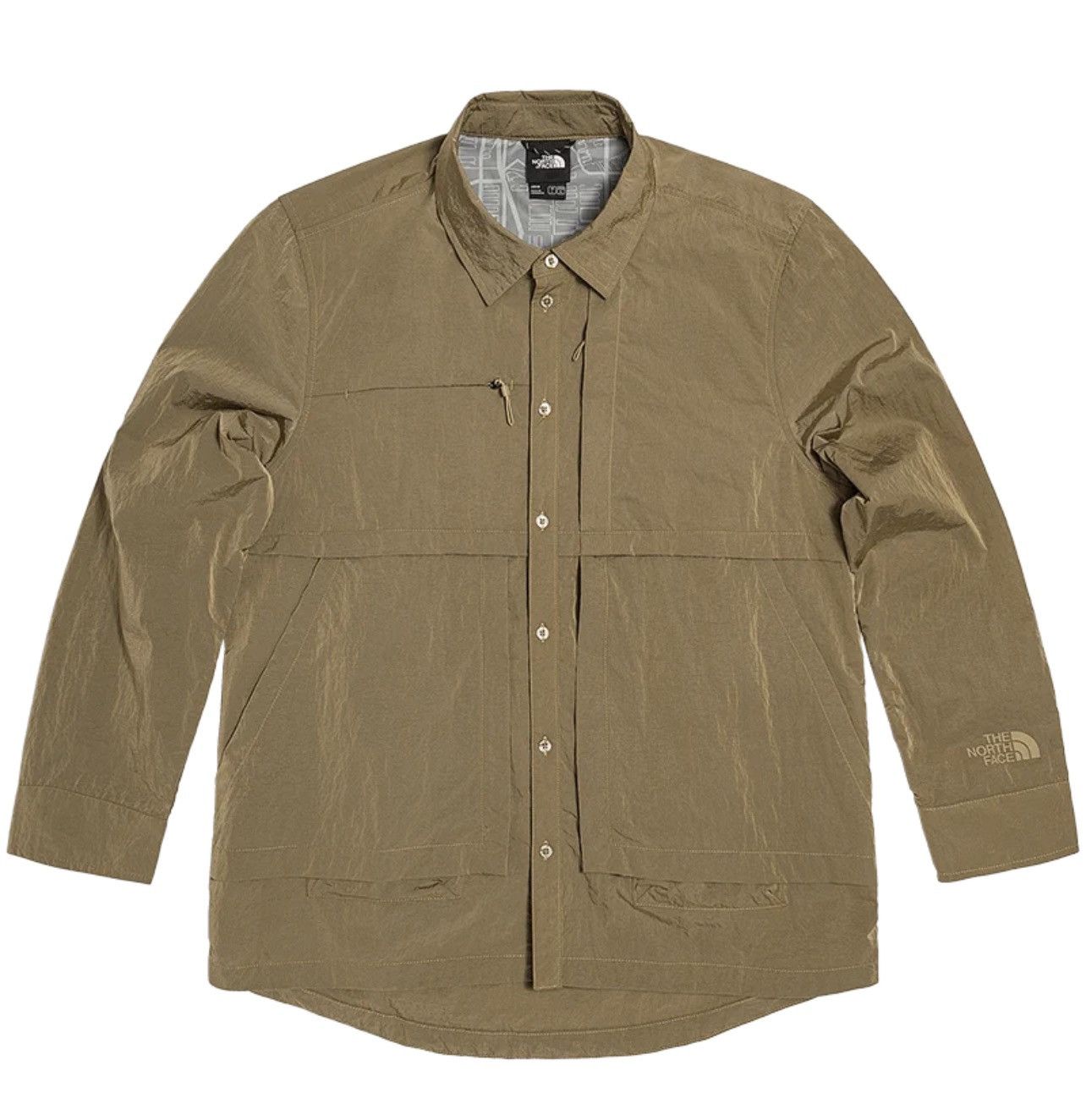 Urban Exploration Hidden Pocket Tech LS Shirt Khaki