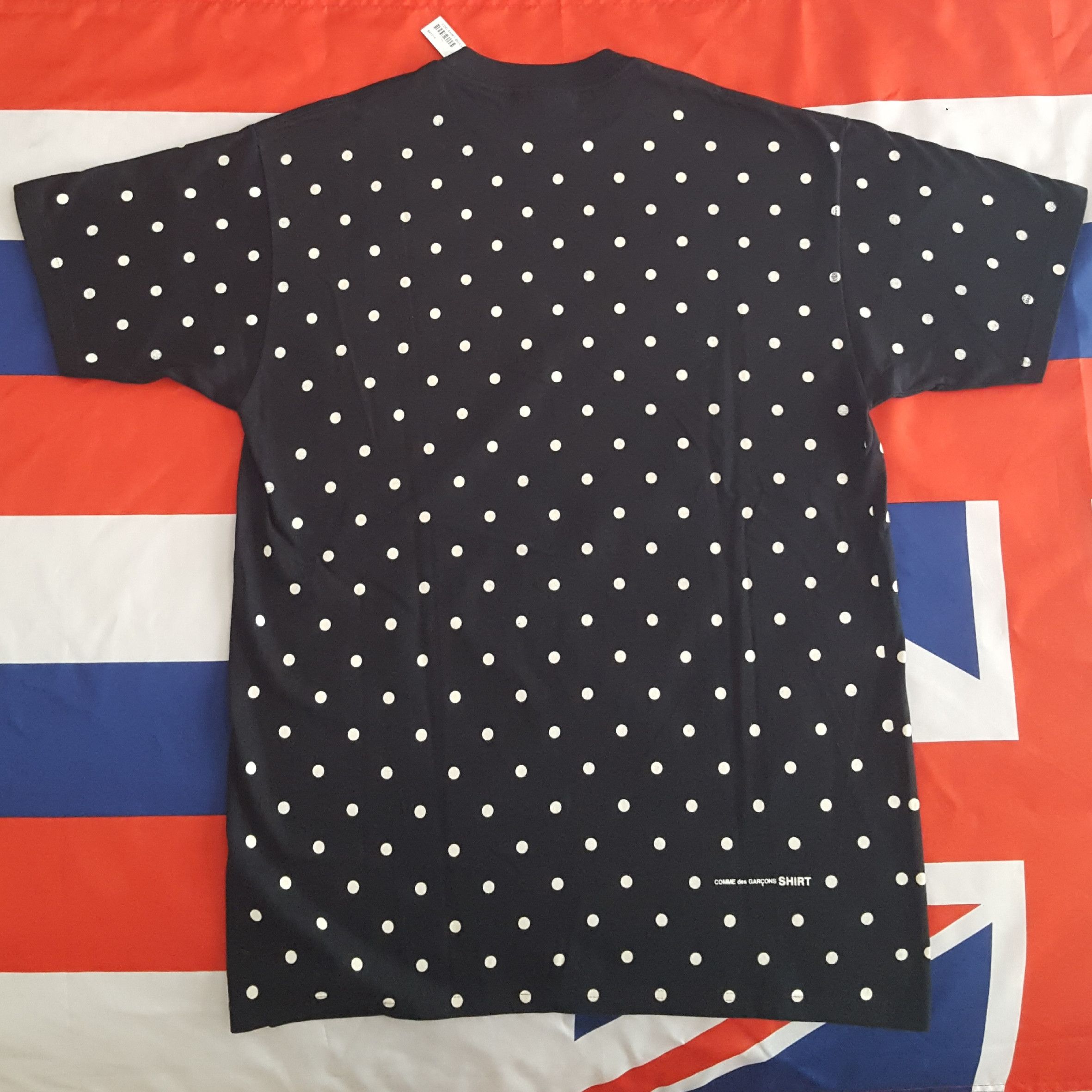 Comme des Garcons SS12 CDG Polka Dot Box Logo Tee Size US L / EU 52-54 / 3 - 4 Thumbnail