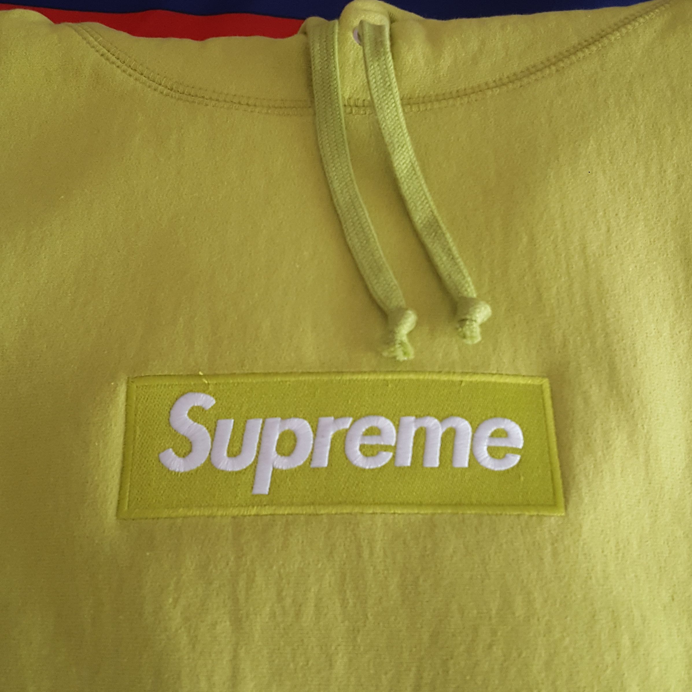 Supreme FW12 Acid Green Box Logo Hoodie Size US M / EU 48-50 / 2 - 4 Thumbnail