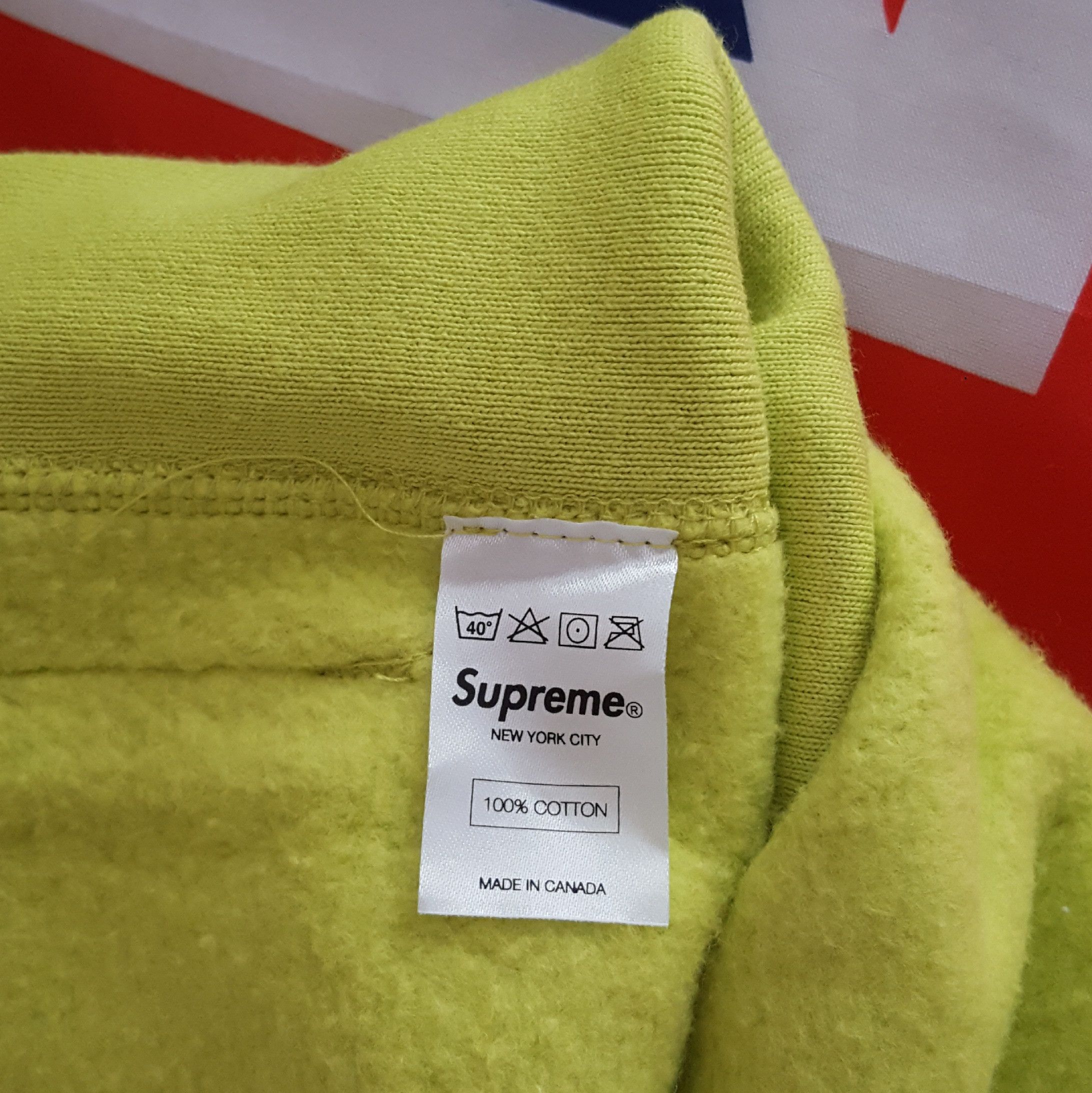 Supreme FW12 Acid Green Box Logo Hoodie Size US M / EU 48-50 / 2 - 8 Thumbnail