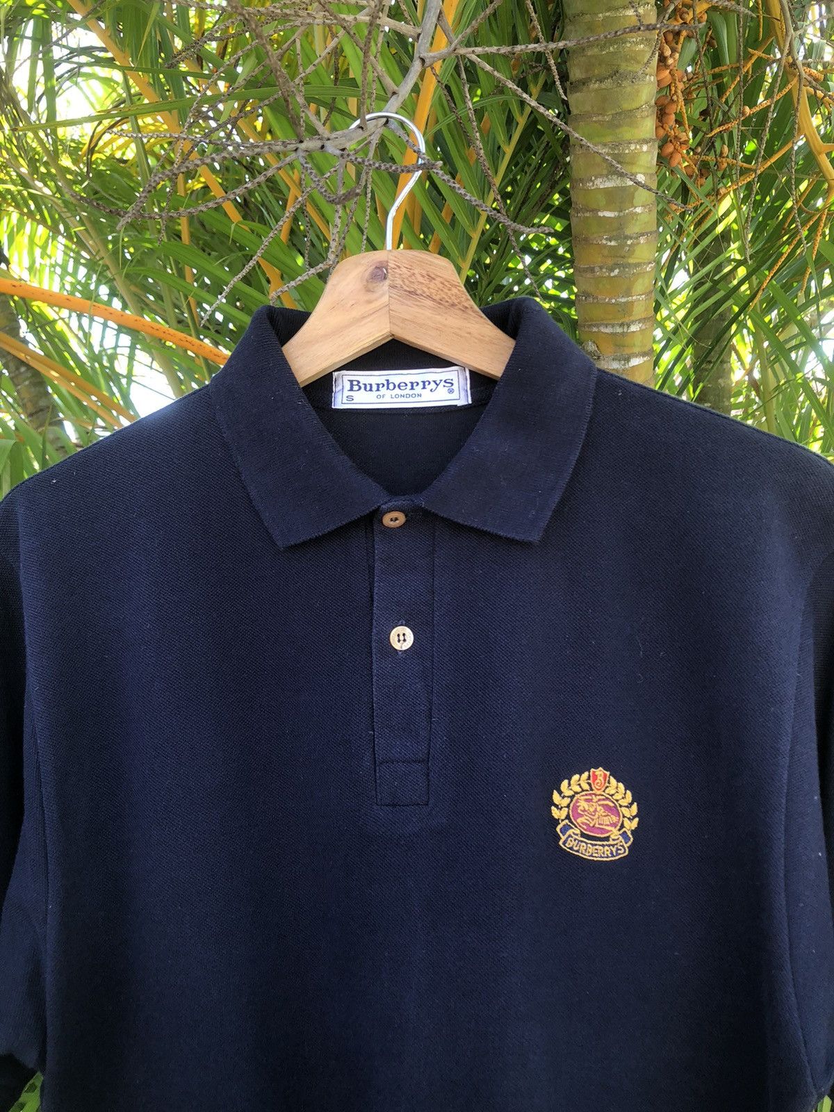 Burberry × Vintage Last Drop🔥Rare🔥Vintage‼️Burberrys Polo Shirt Size US S / EU 44-46 / 1 - 4 Thumbnail