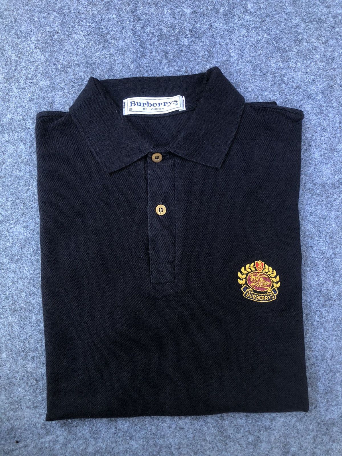 Burberry × Vintage Last Drop🔥Rare🔥Vintage‼️Burberrys Polo Shirt Size US S / EU 44-46 / 1 - 1 Thumbnail