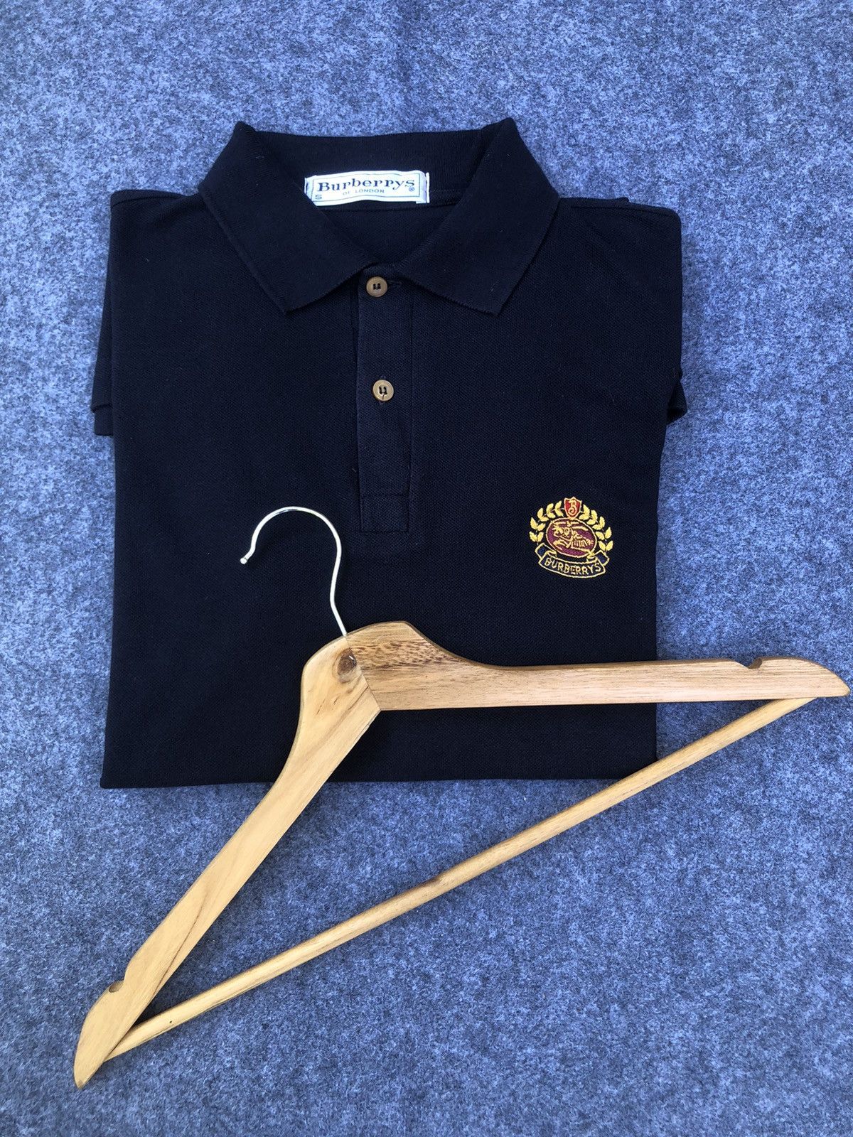 Burberry × Vintage Last Drop🔥Rare🔥Vintage‼️Burberrys Polo Shirt Size US S / EU 44-46 / 1 - 2 Thumbnail