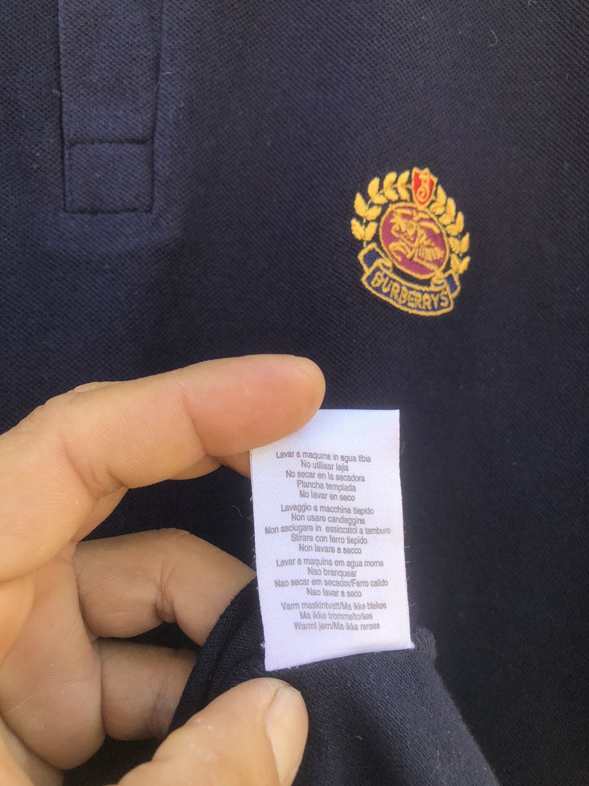 Burberry × Vintage Last Drop🔥Rare🔥Vintage‼️Burberrys Polo Shirt Size US S / EU 44-46 / 1 - 8 Thumbnail