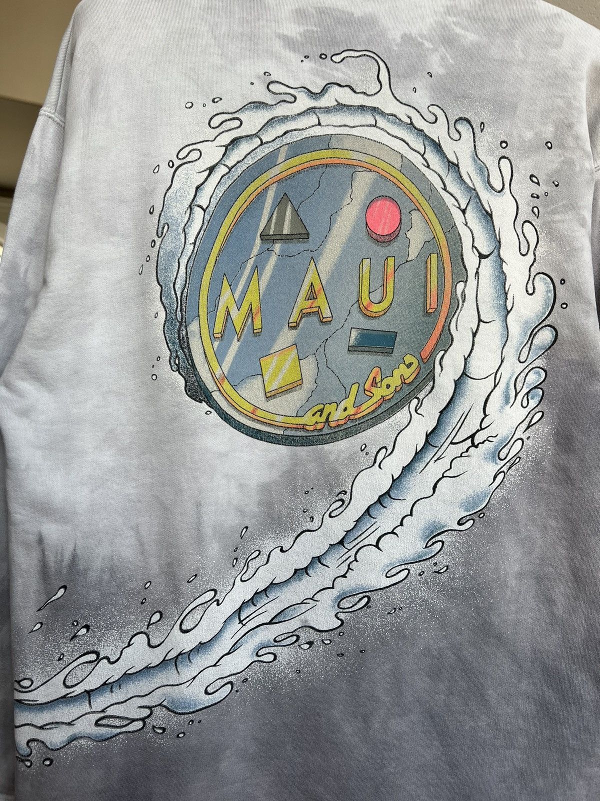 Maui and Sons × Vintage 90s Vintage Maui and Sons Surf King Shark Man Sweatshirt Size US M / EU 48-50 / 2 - 12 Thumbnail