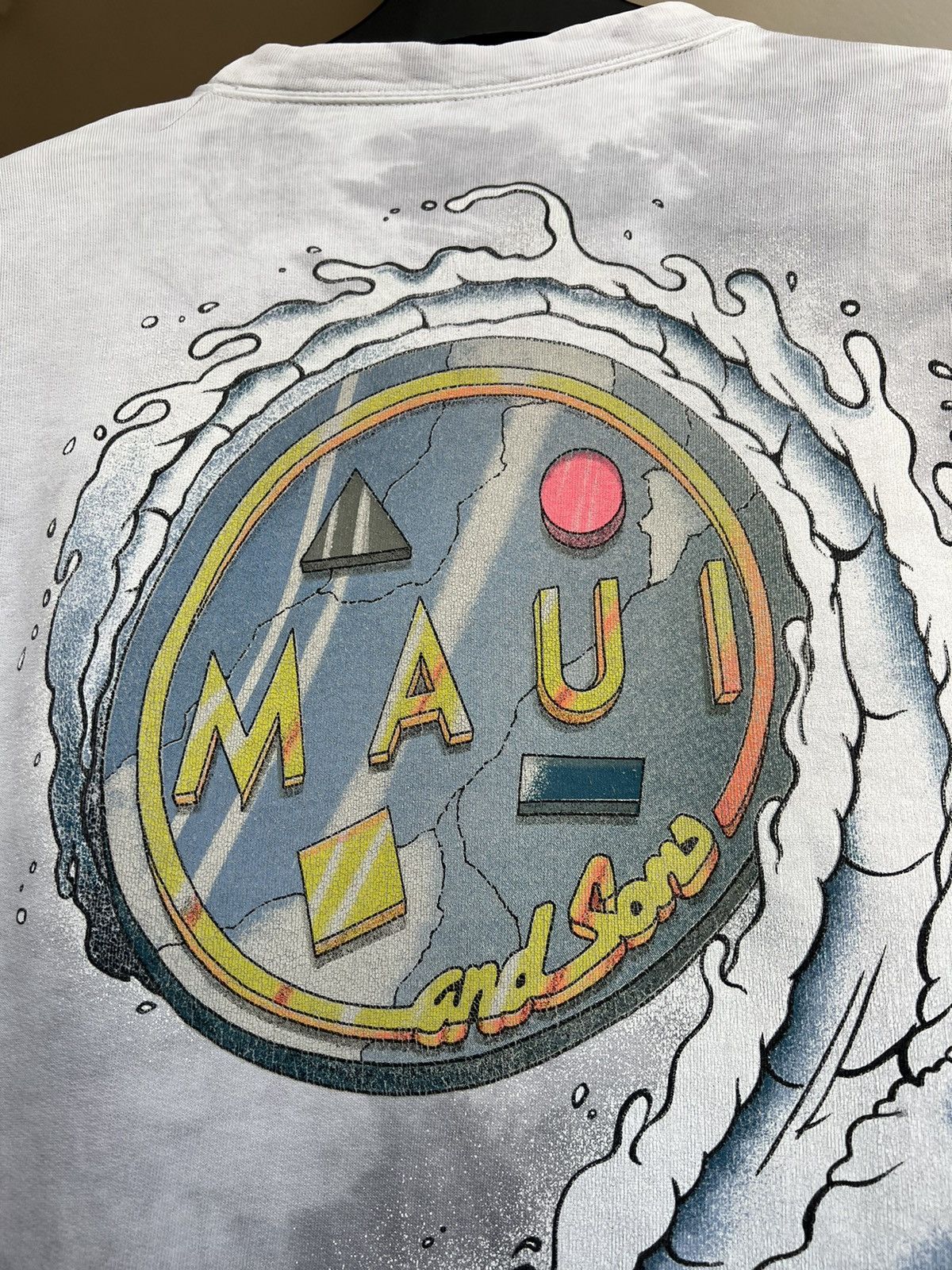 Maui and Sons × Vintage 90s Vintage Maui and Sons Surf King Shark Man Sweatshirt Size US M / EU 48-50 / 2 - 13 Thumbnail