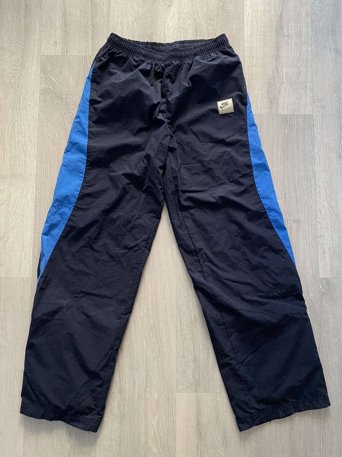 Nike Nike AIR vintage navy track pants small swoosh 2000s Size US 30 / EU 46 - 1 Thumbnail