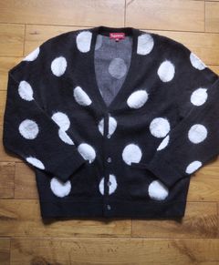 Supreme Supreme brushed polka dot cardigan | Grailed
