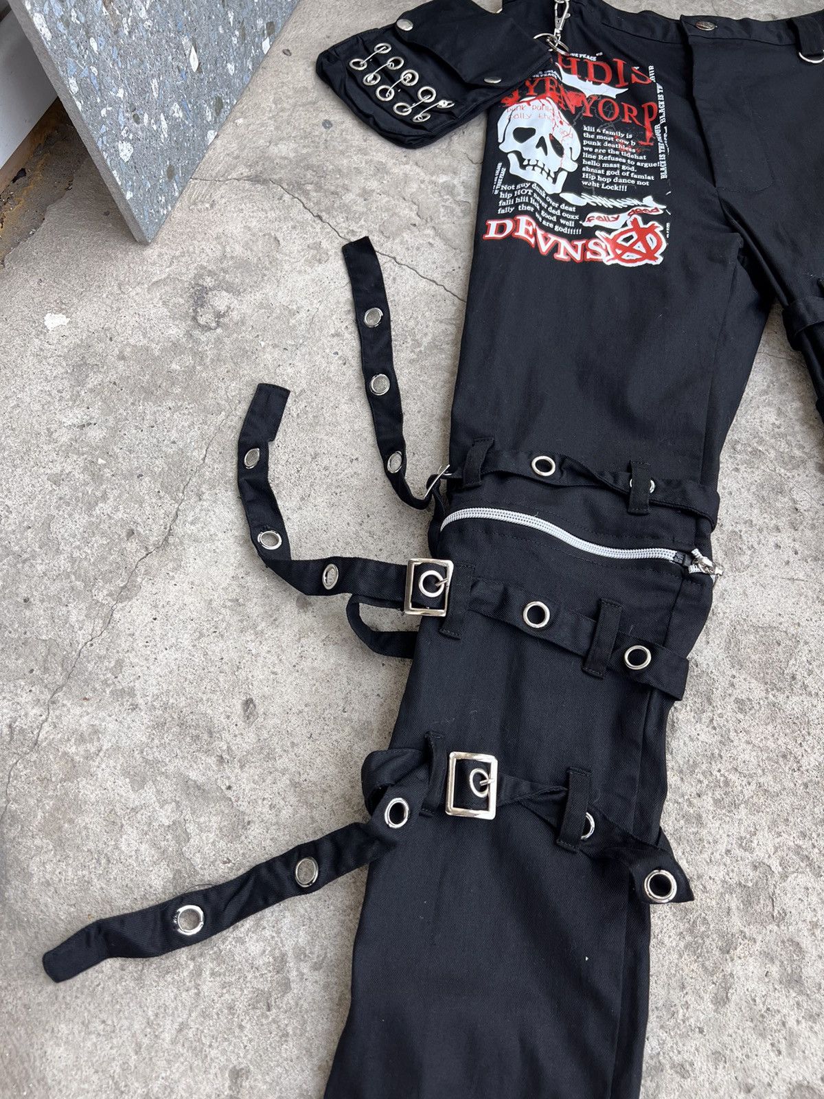 Japanese Brand Punk Anarchy Seditionaries Style Pants bondage Size US 29 - 4 Thumbnail