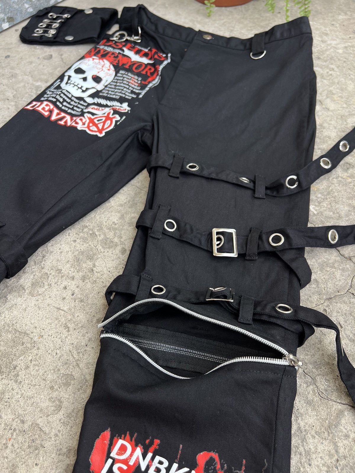 Japanese Brand Punk Anarchy Seditionaries Style Pants bondage Size US 29 - 10 Thumbnail