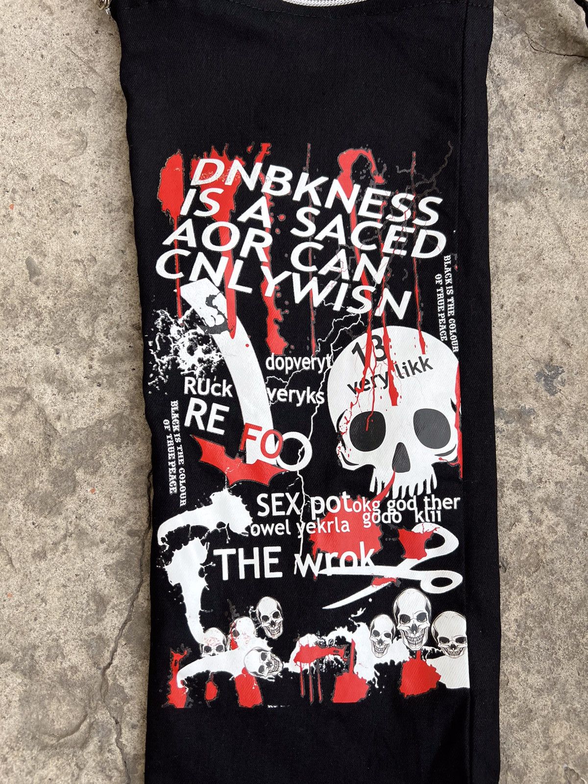 Japanese Brand Punk Anarchy Seditionaries Style Pants bondage Size US 29 - 3 Thumbnail