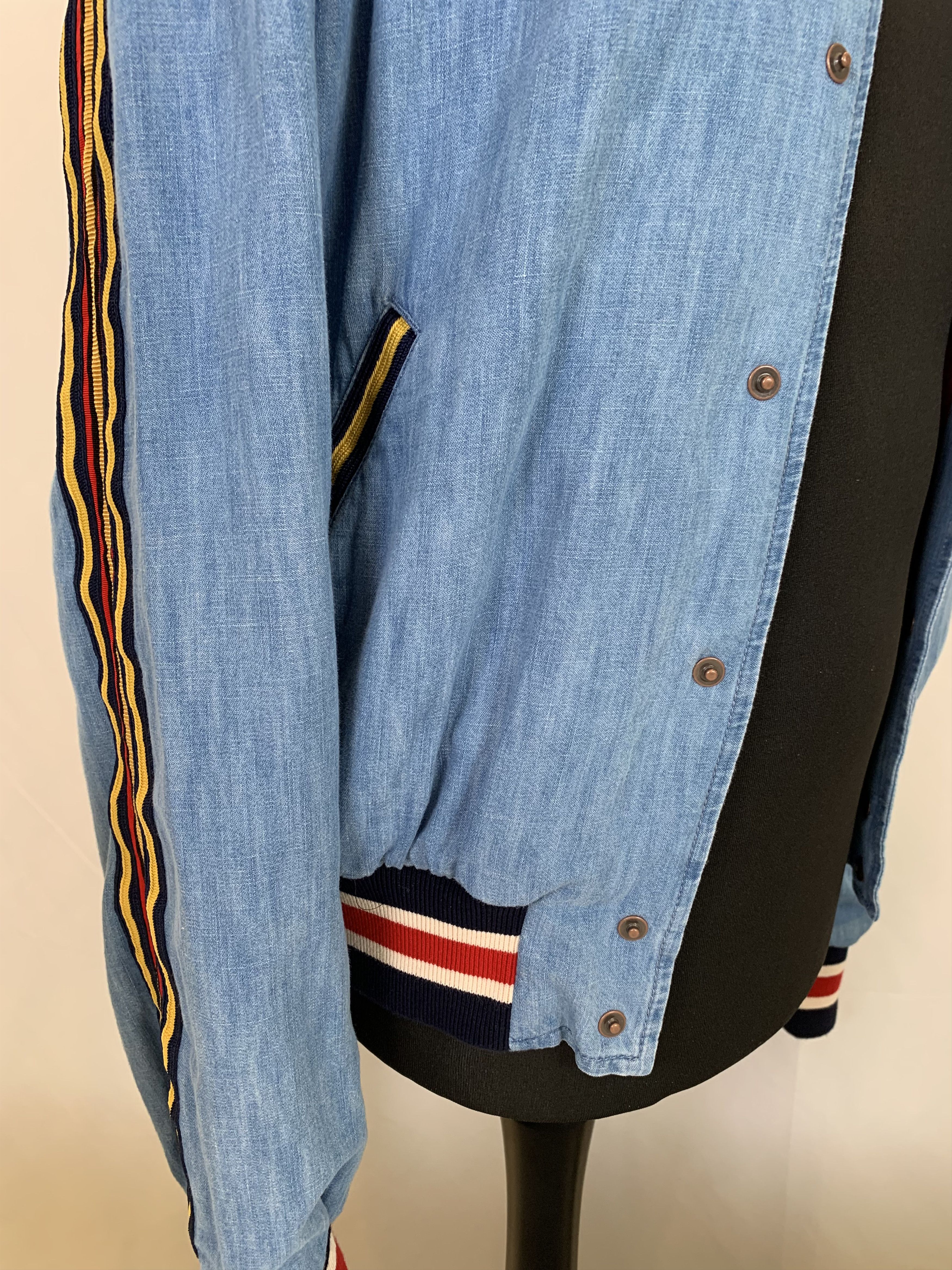 Gucci Gucci Privilegium Perpetuum Chambray Bomber Size US M / EU 48-50 / 2 - 7 Thumbnail