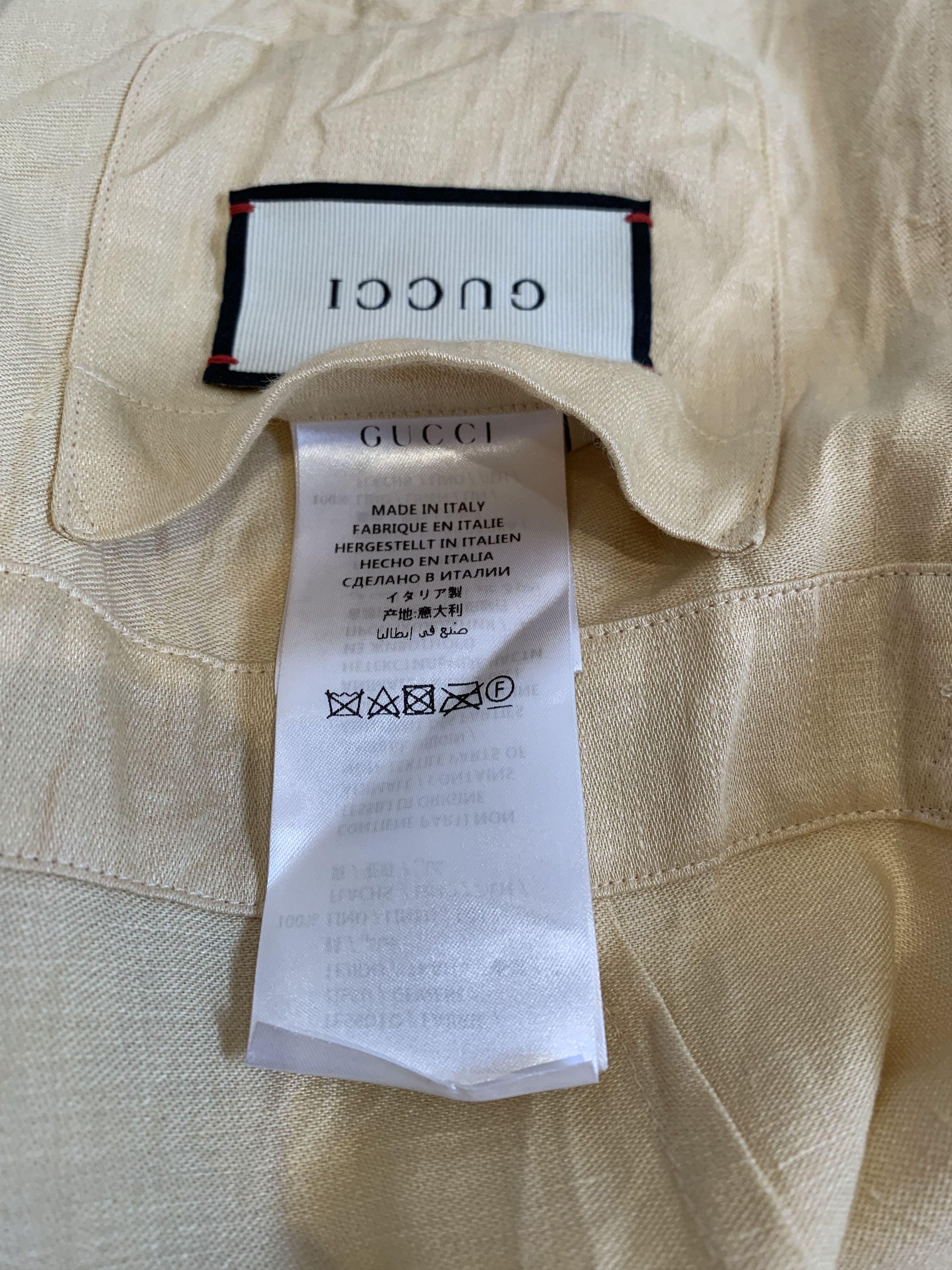Gucci Guccify Hypnotism Linen Blazer Size 50R - 6 Thumbnail