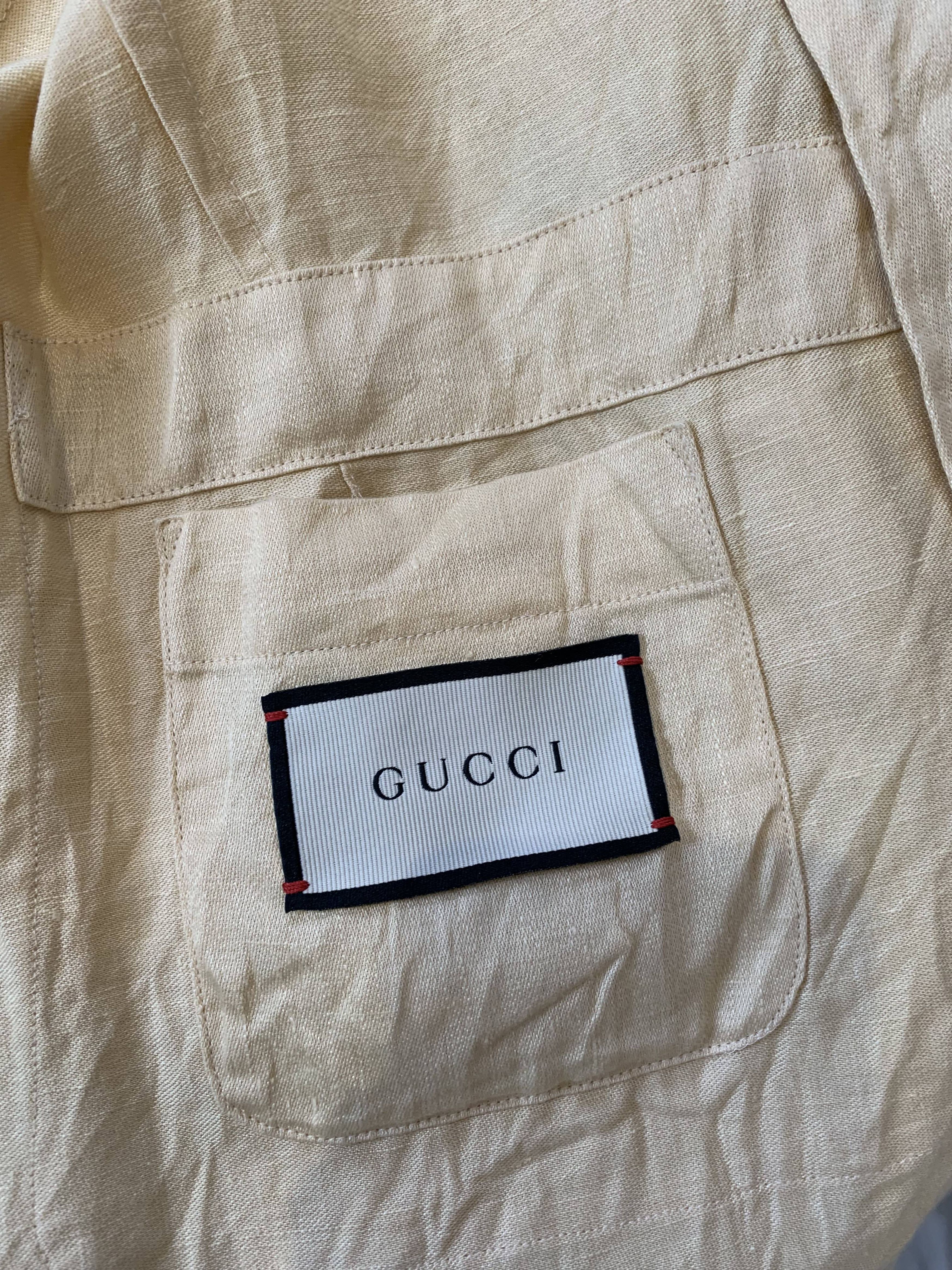 Gucci Guccify Hypnotism Linen Blazer Size 50R - 5 Thumbnail