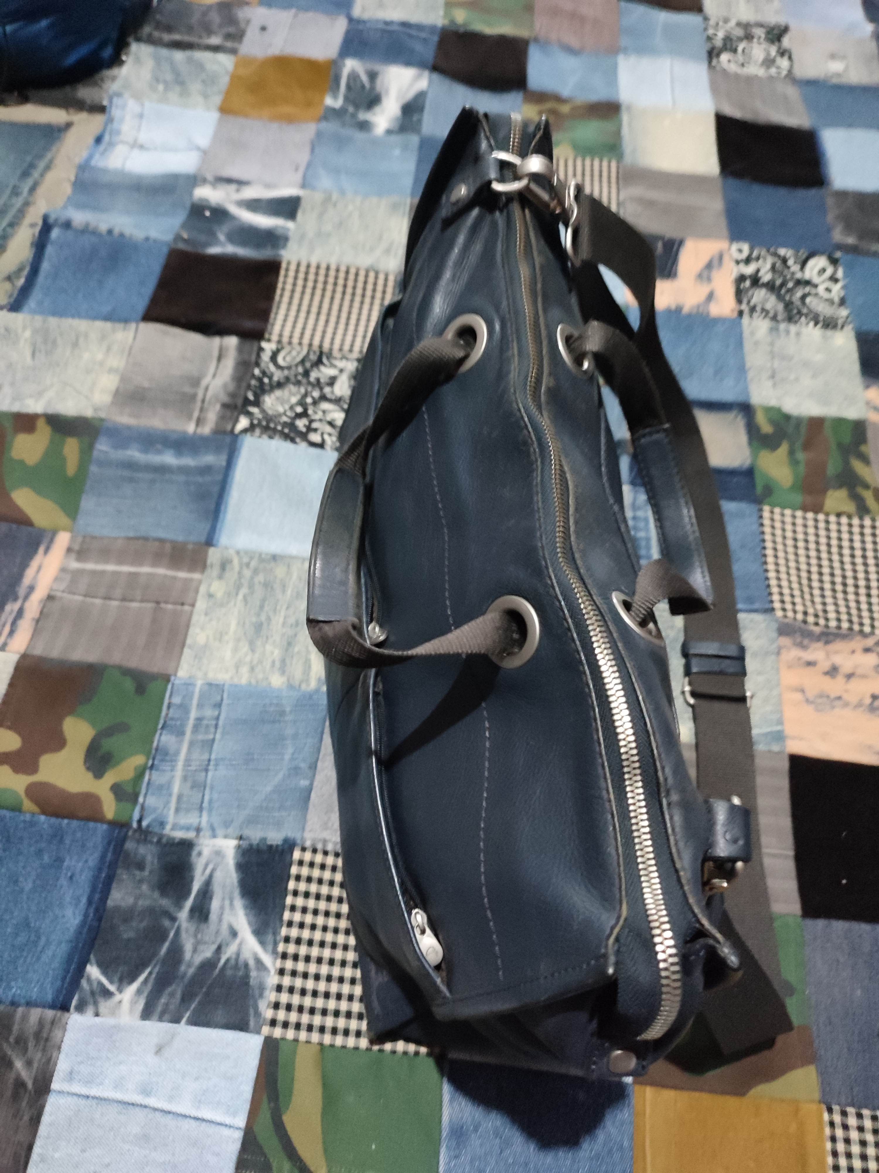 Leather × Mandarina Duck Mandarina Duck navy Leather Bag Size ONE SIZE - 7 Thumbnail