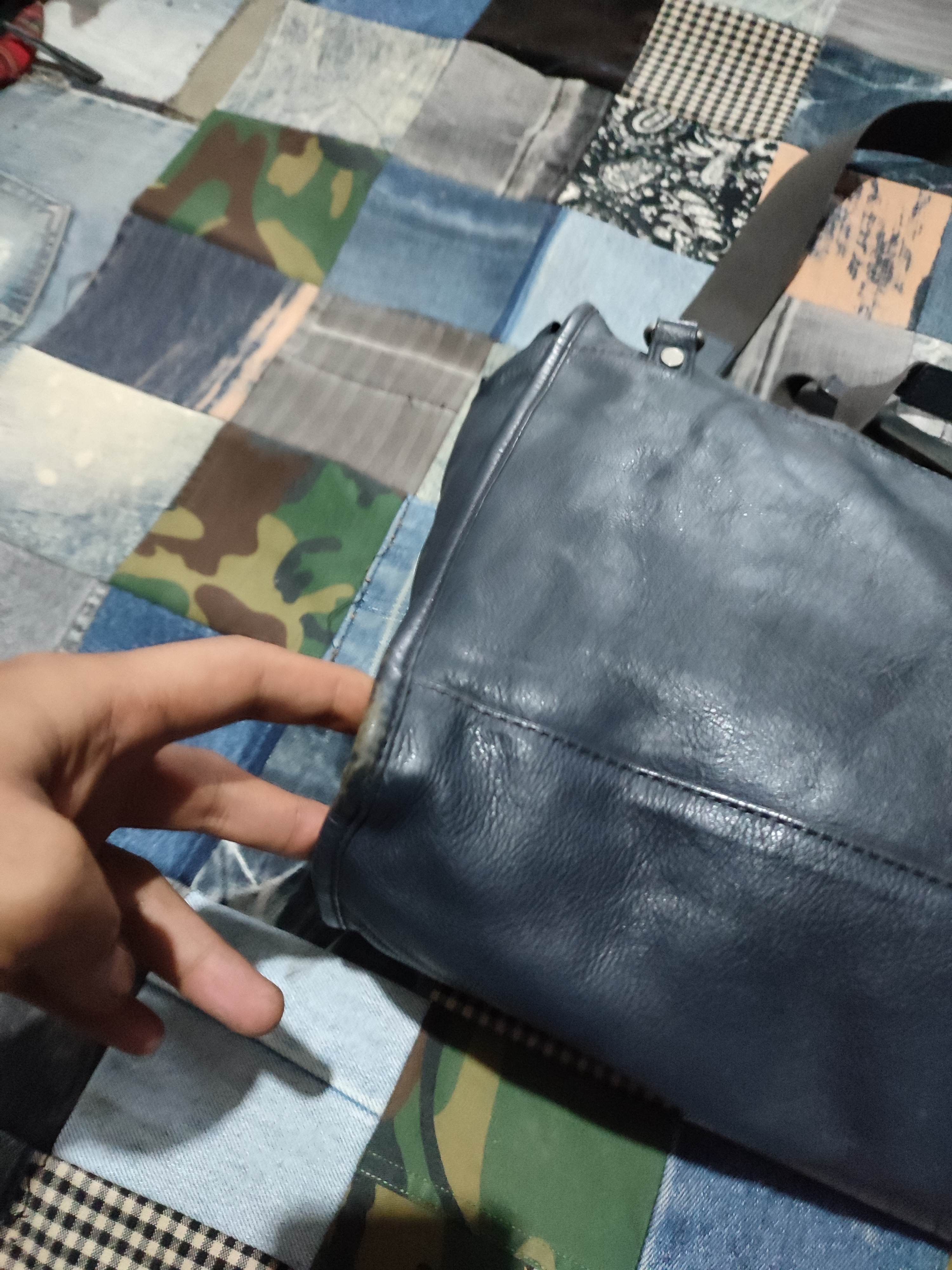Leather × Mandarina Duck Mandarina Duck navy Leather Bag Size ONE SIZE - 11 Thumbnail