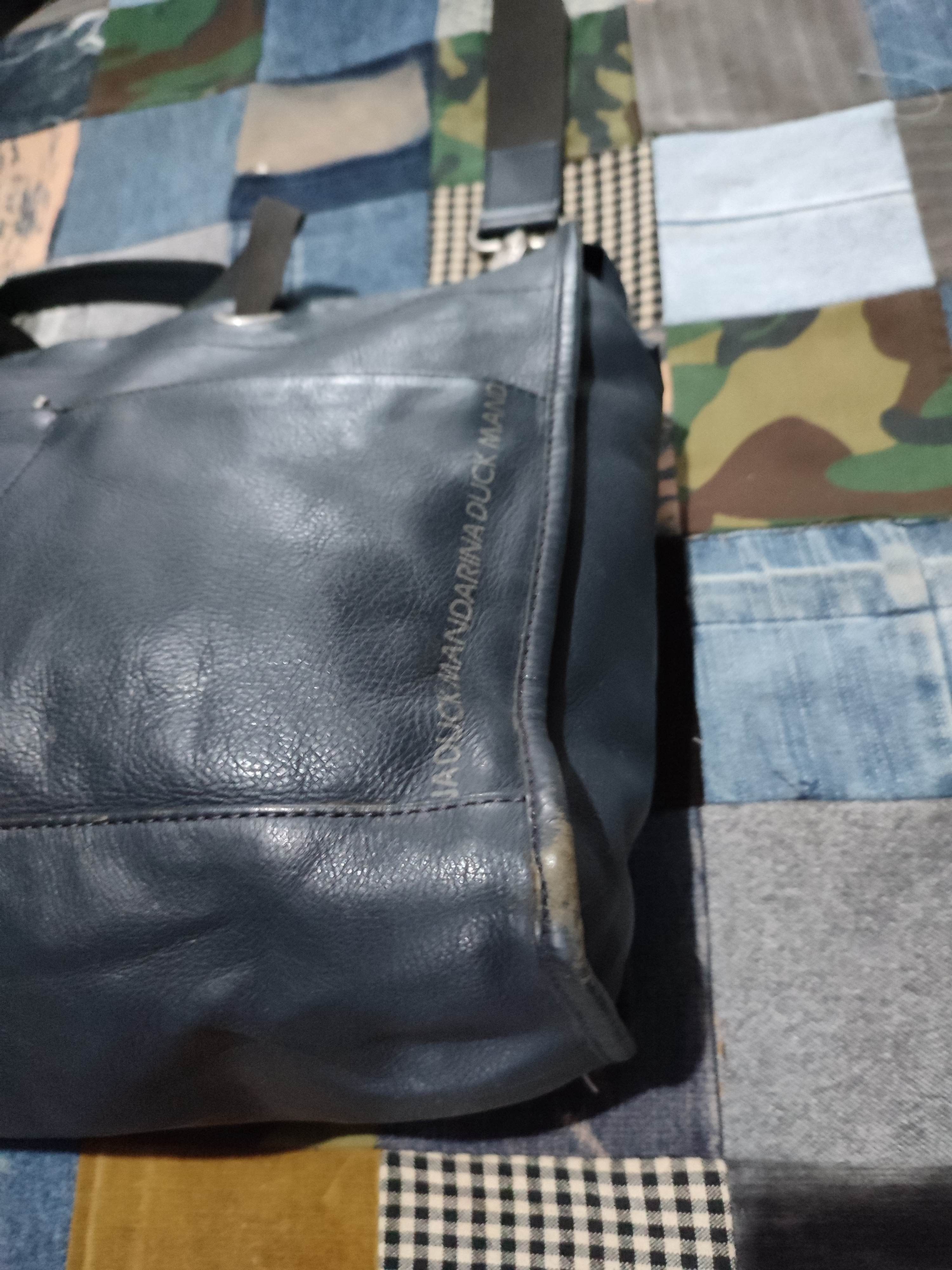 Leather × Mandarina Duck Mandarina Duck navy Leather Bag Size ONE SIZE - 6 Thumbnail