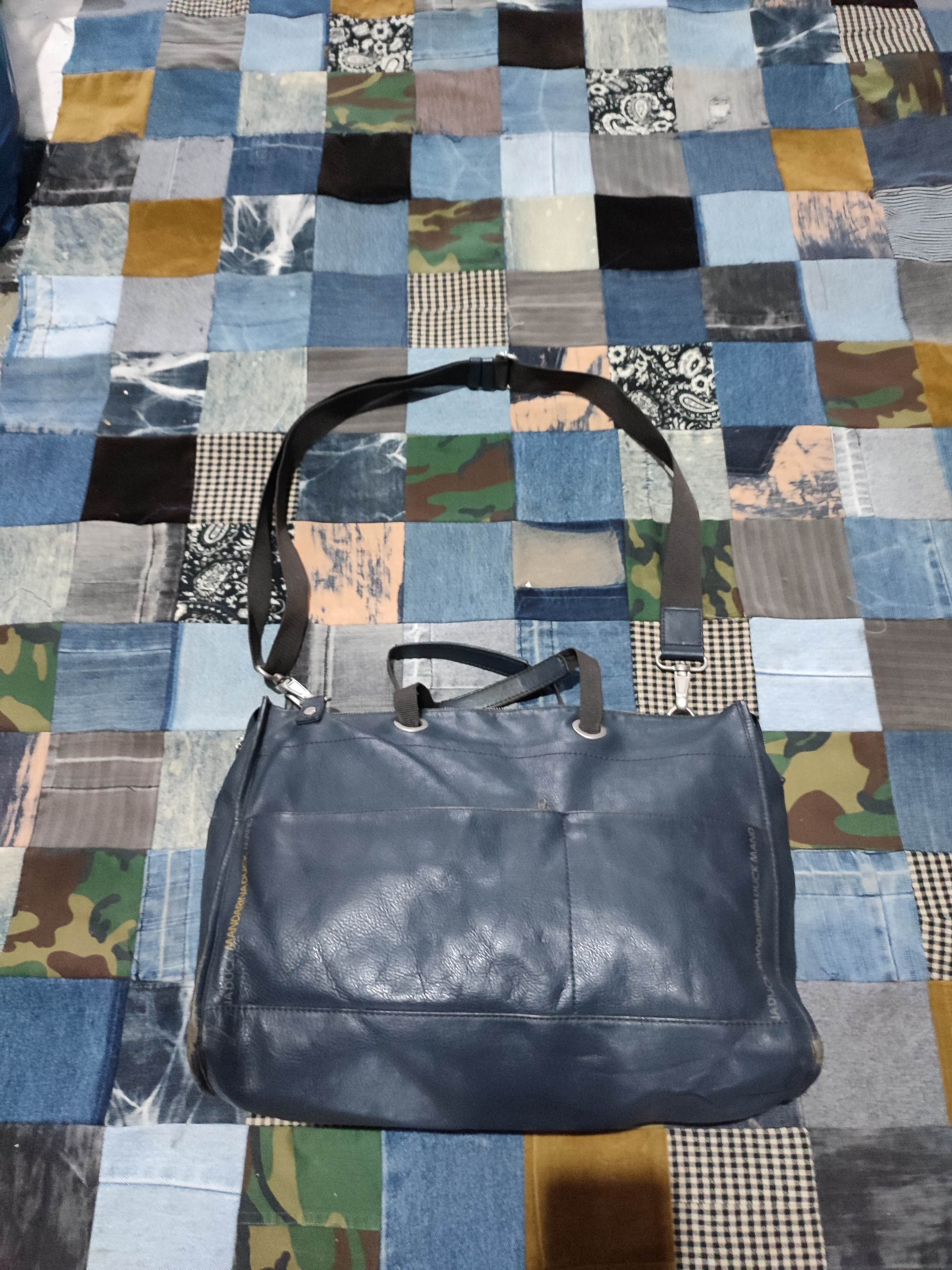 Leather × Mandarina Duck Mandarina Duck navy Leather Bag Size ONE SIZE - 4 Thumbnail