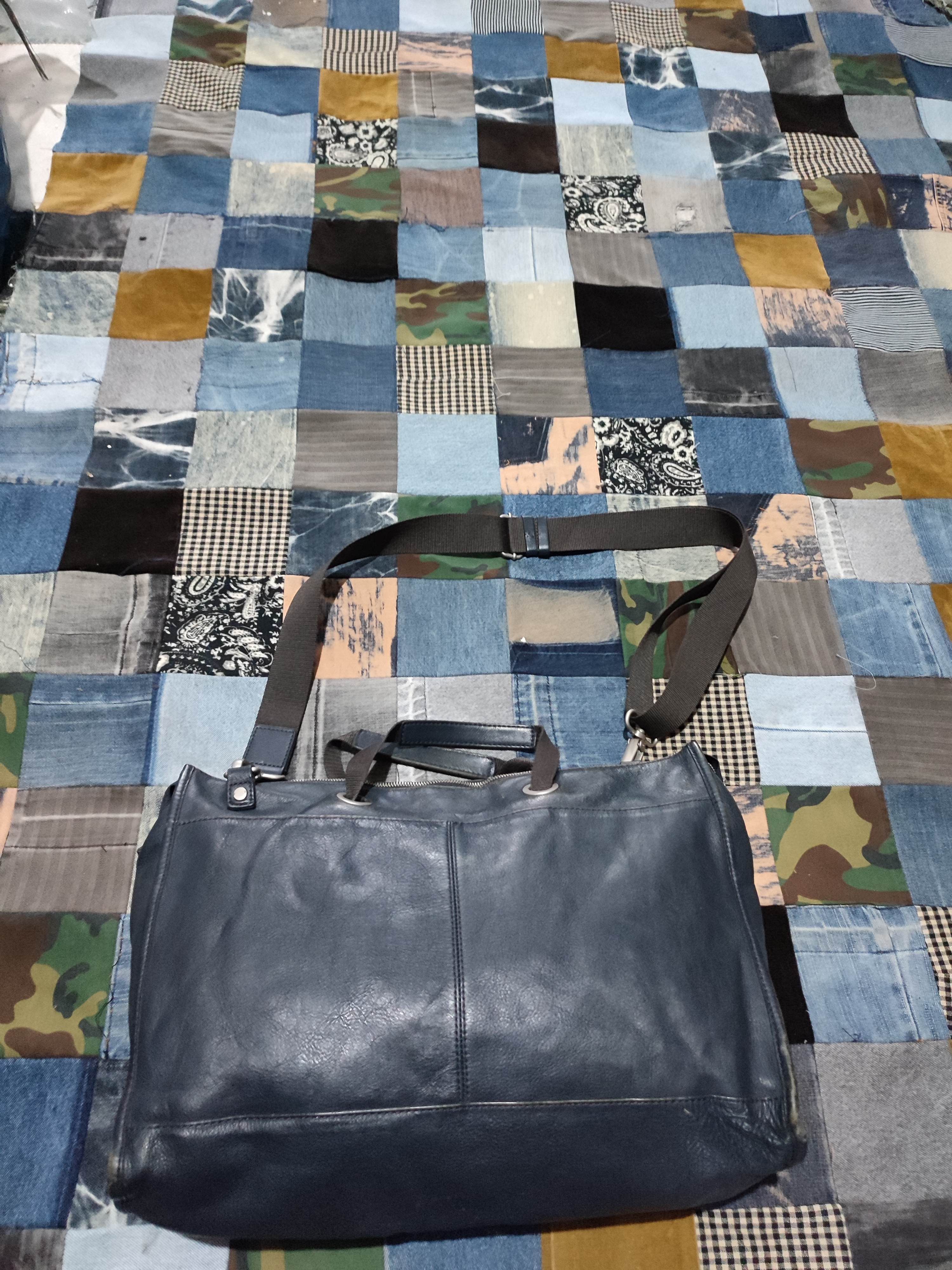 Leather × Mandarina Duck Mandarina Duck navy Leather Bag Size ONE SIZE - 9 Thumbnail