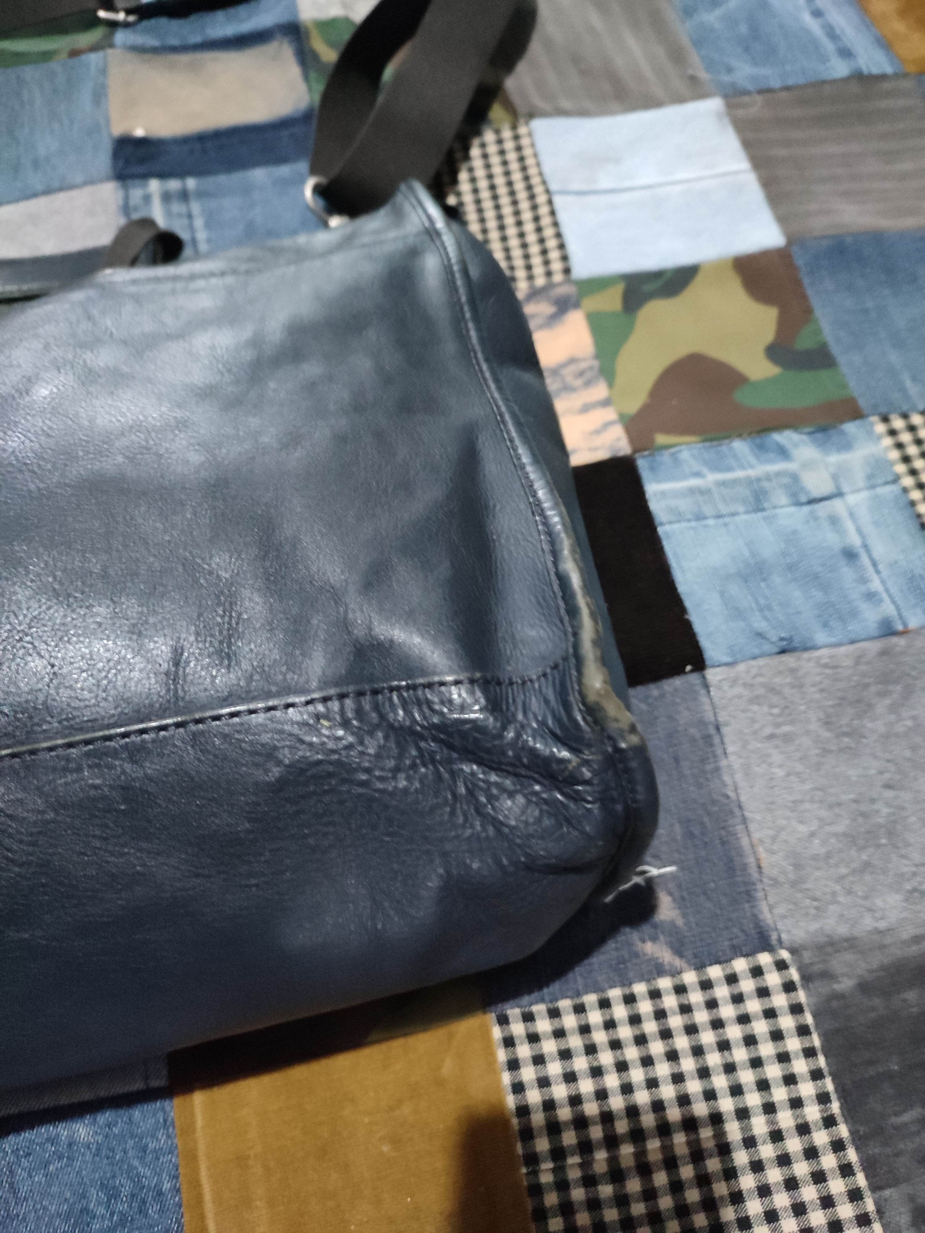 Leather × Mandarina Duck Mandarina Duck navy Leather Bag Size ONE SIZE - 10 Thumbnail