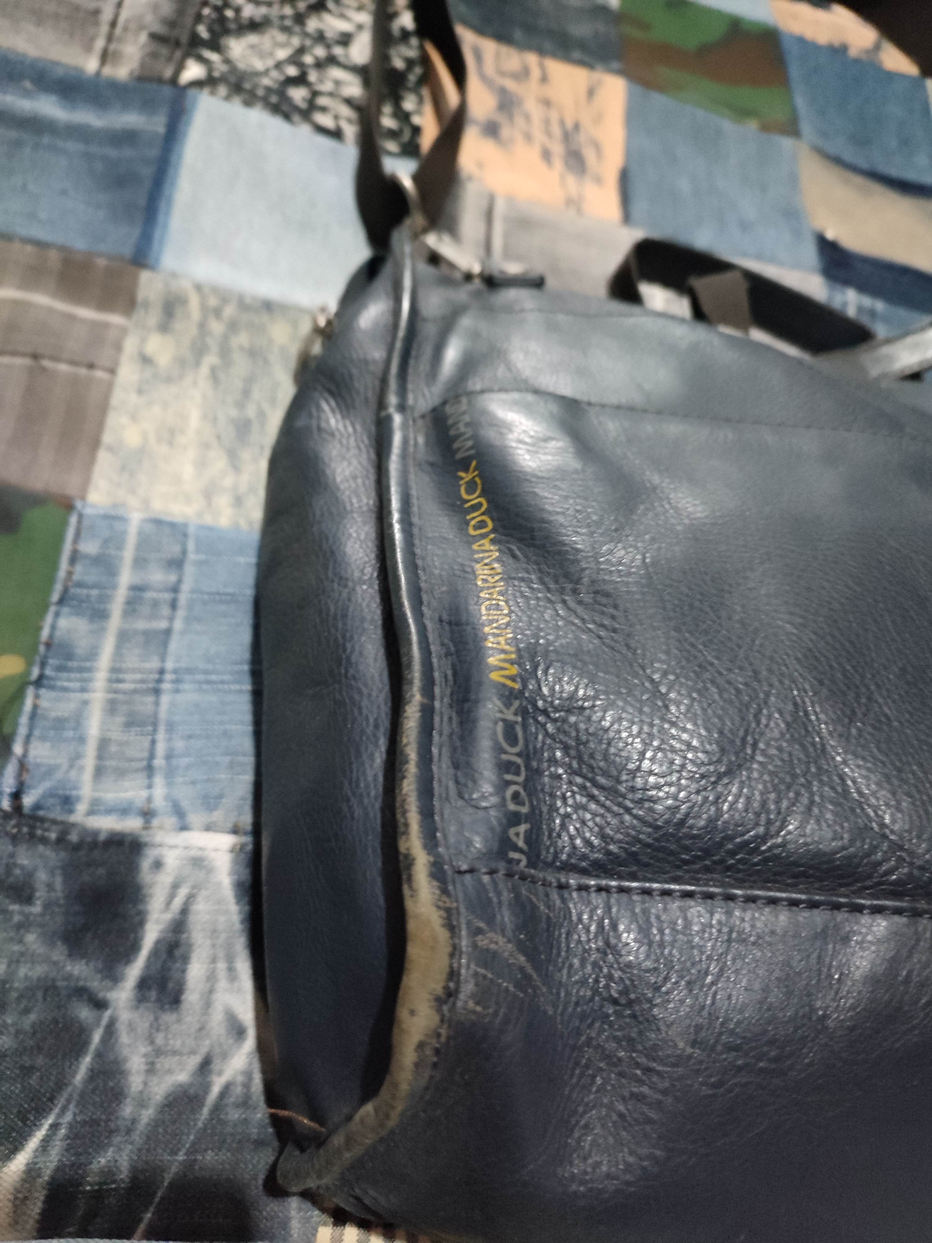 Leather × Mandarina Duck Mandarina Duck navy Leather Bag Size ONE SIZE - 5 Thumbnail