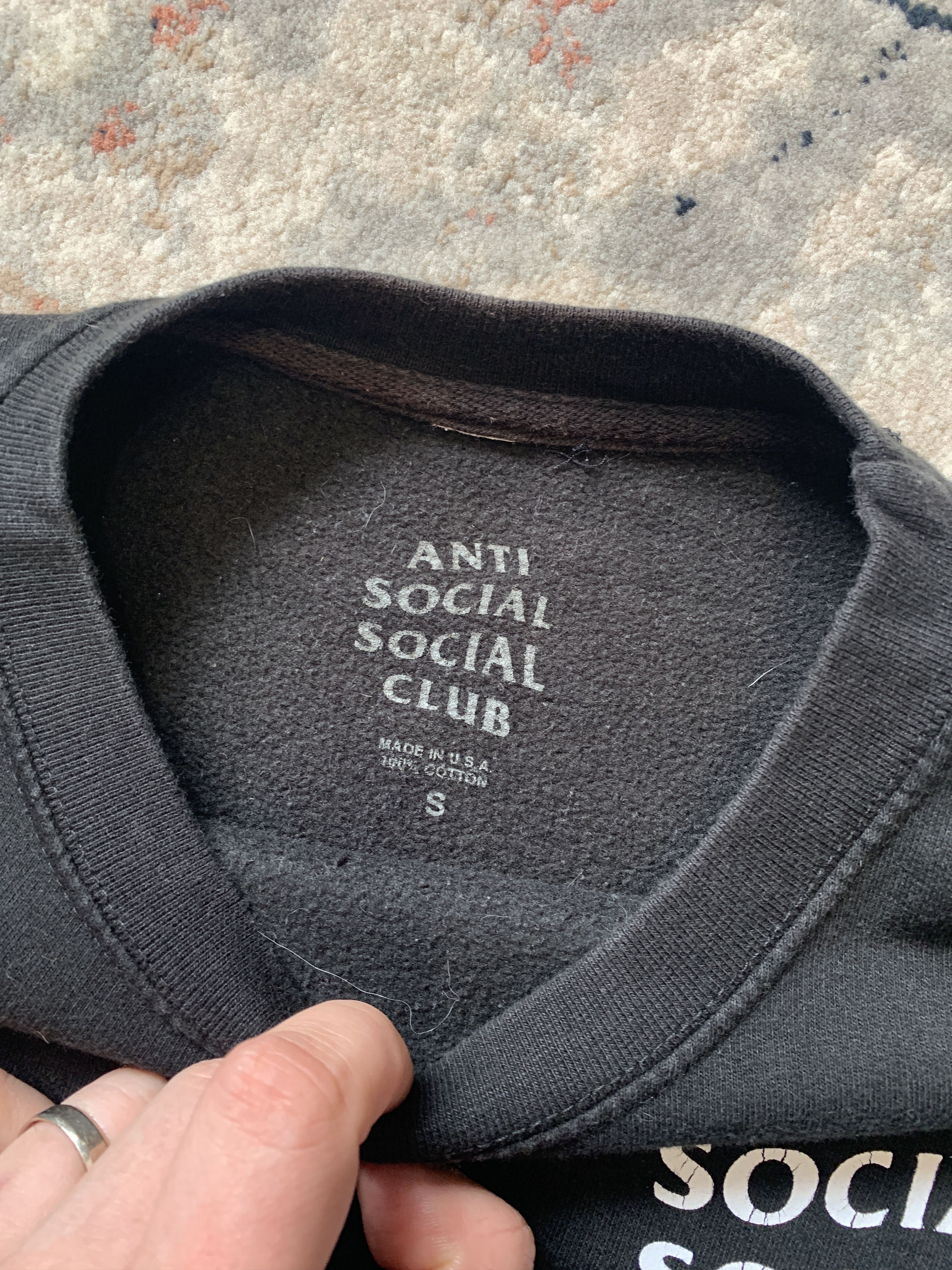 Anti Social Social Club Anti Social Social Club Sweatshirt Made In USA Size US S / EU 44-46 / 1 - 5 Thumbnail