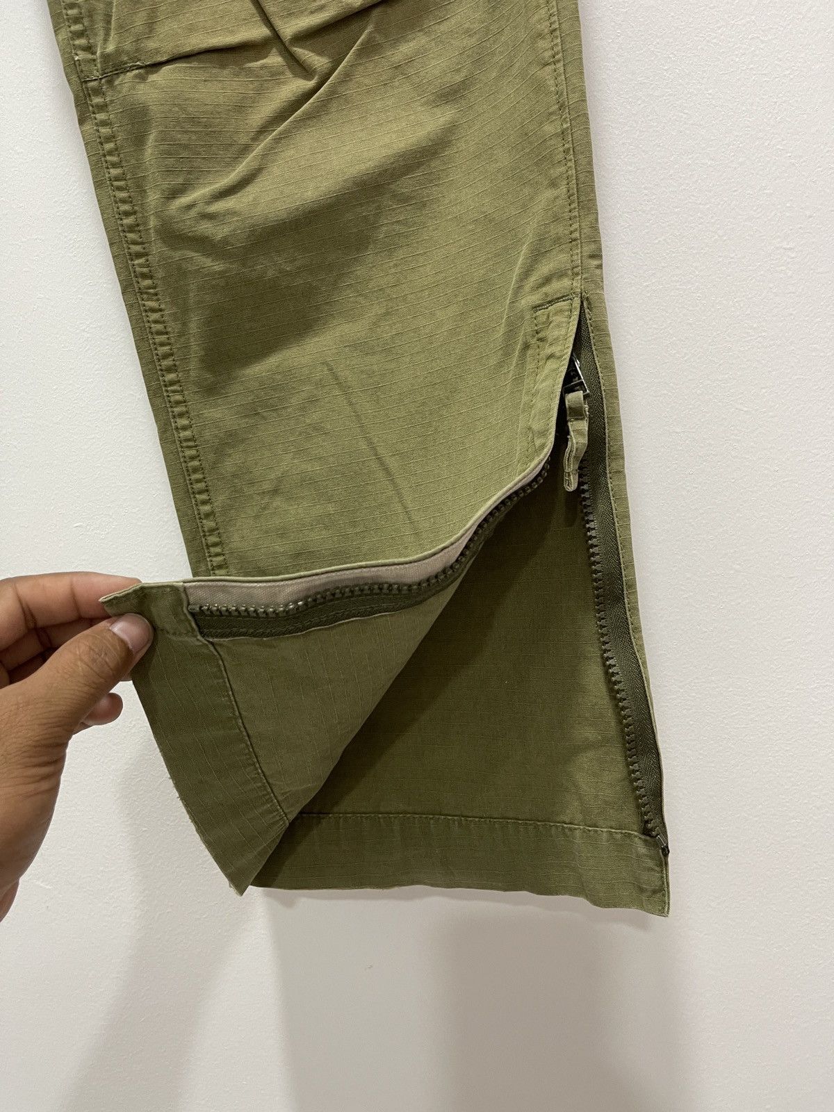 Gap × Vintage GAP MILITARY STYLE ZIPPER LEG TROUSERS PANTS Size US 31 - 12 Thumbnail