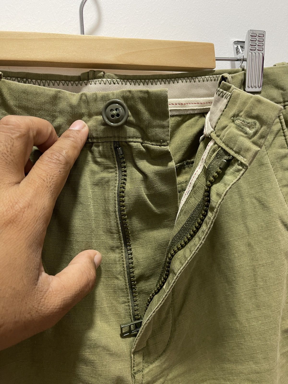 Gap × Vintage GAP MILITARY STYLE ZIPPER LEG TROUSERS PANTS Size US 31 - 7 Thumbnail