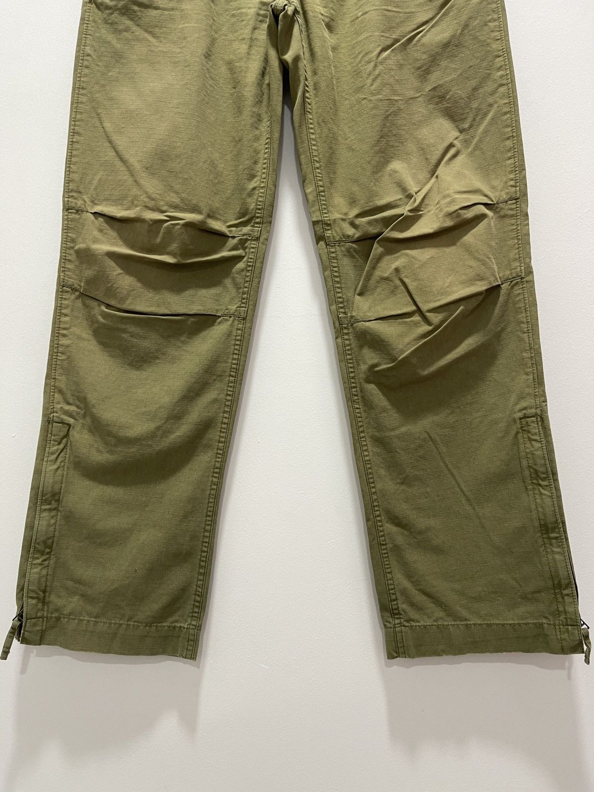 Gap × Vintage GAP MILITARY STYLE ZIPPER LEG TROUSERS PANTS Size US 31 - 3 Thumbnail