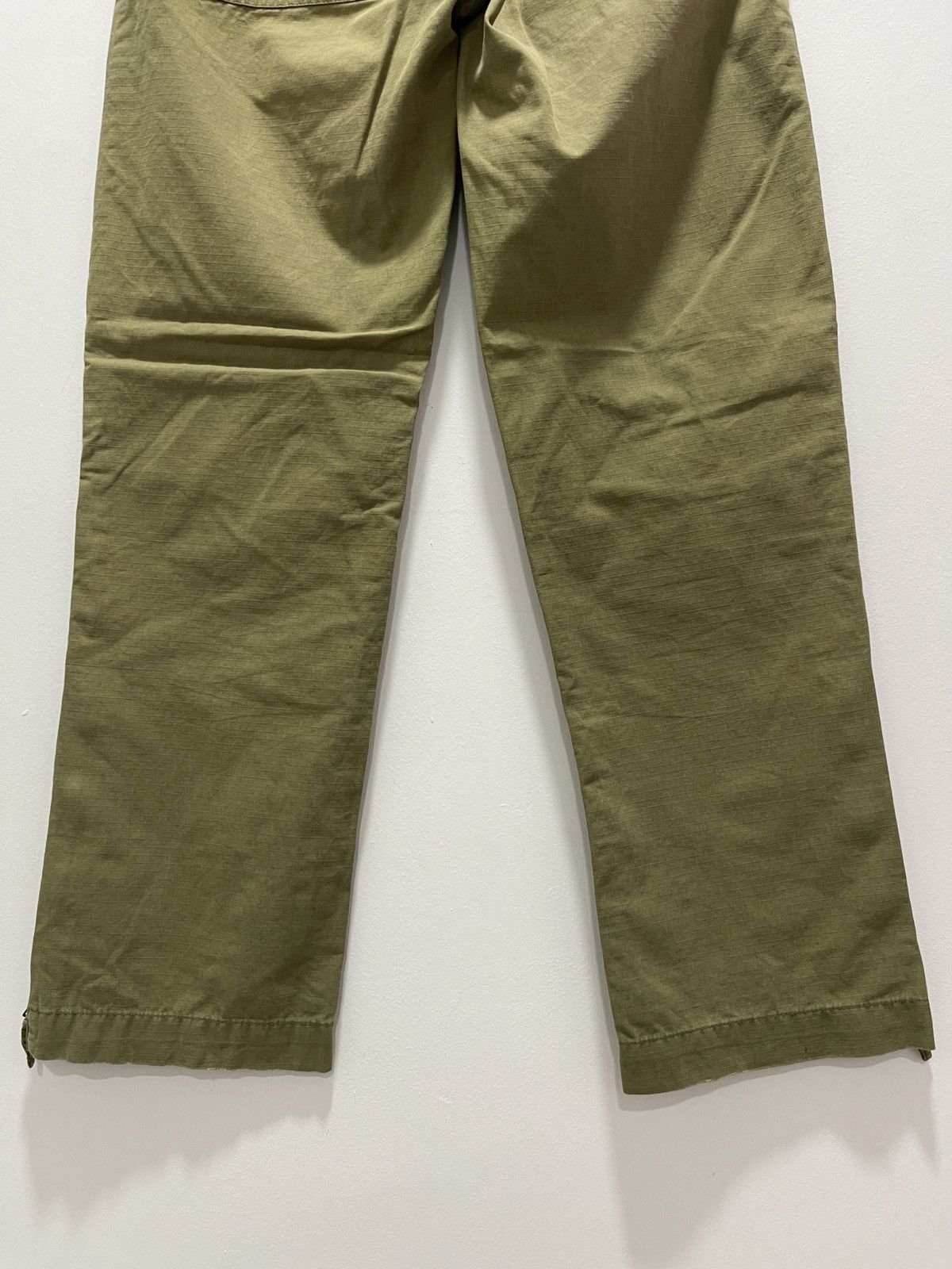 Gap × Vintage GAP MILITARY STYLE ZIPPER LEG TROUSERS PANTS Size US 31 - 11 Thumbnail