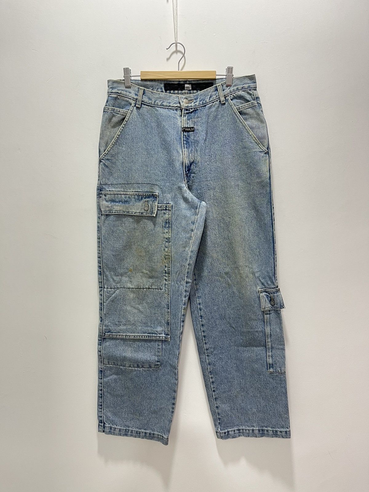 Japanese Brand × Vintage MARITHE FRANCOIS GIRBAUD FLARE HIP HOP STYLE CARGO DENIM Size US 32 / EU 48 - 1 Thumbnail