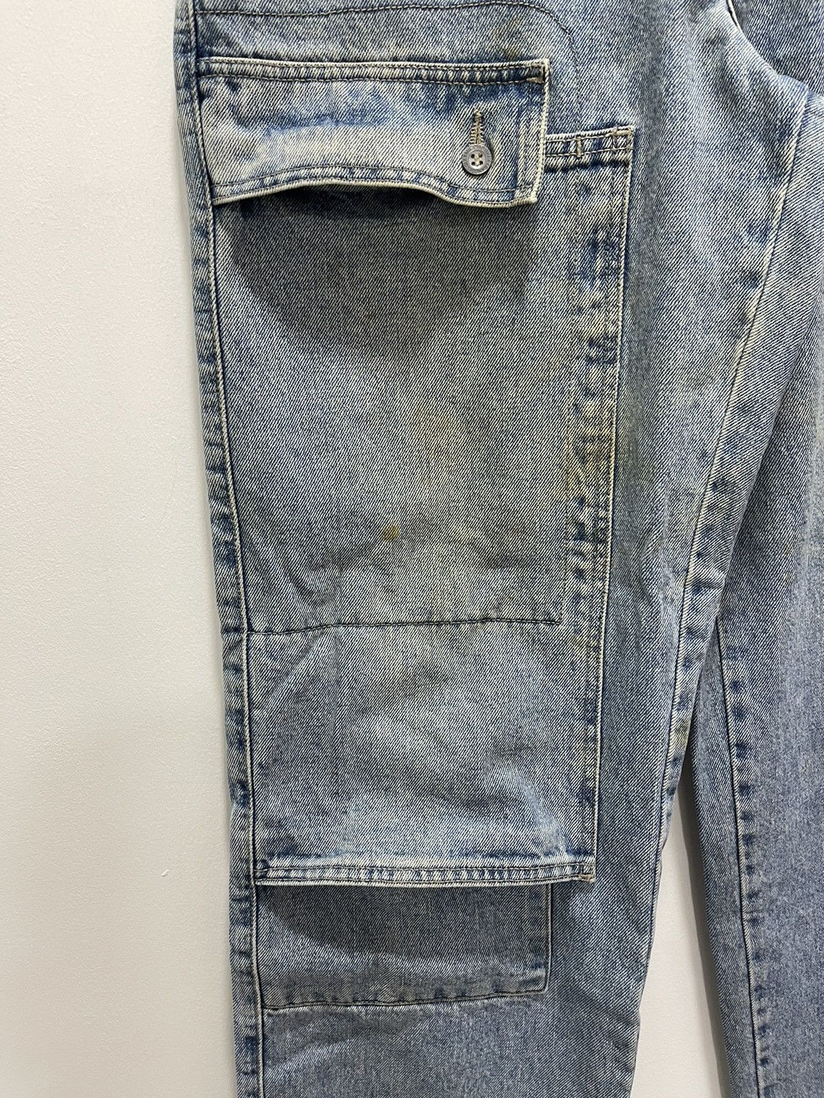 Japanese Brand × Vintage MARITHE FRANCOIS GIRBAUD FLARE HIP HOP STYLE CARGO DENIM Size US 32 / EU 48 - 6 Thumbnail