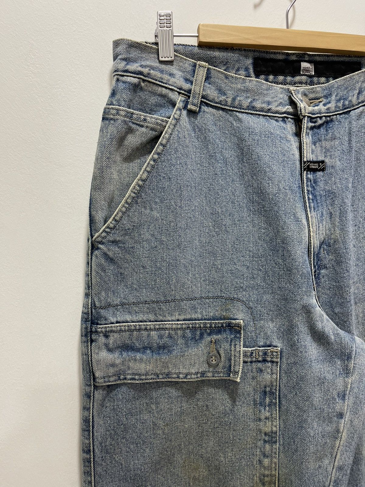 Japanese Brand × Vintage MARITHE FRANCOIS GIRBAUD FLARE HIP HOP STYLE CARGO DENIM Size US 32 / EU 48 - 3 Thumbnail