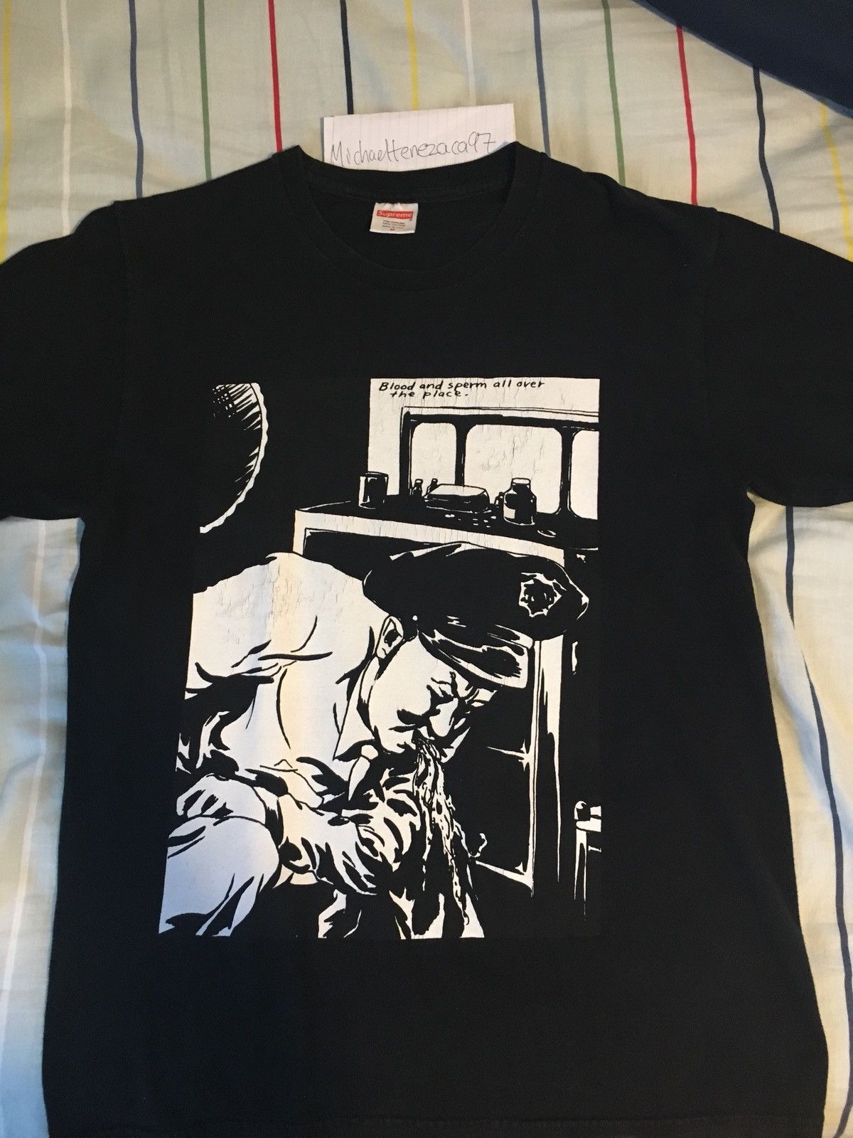 Supreme Supreme x Raymond Pettibon “blood and Semen” Tee | Grailed