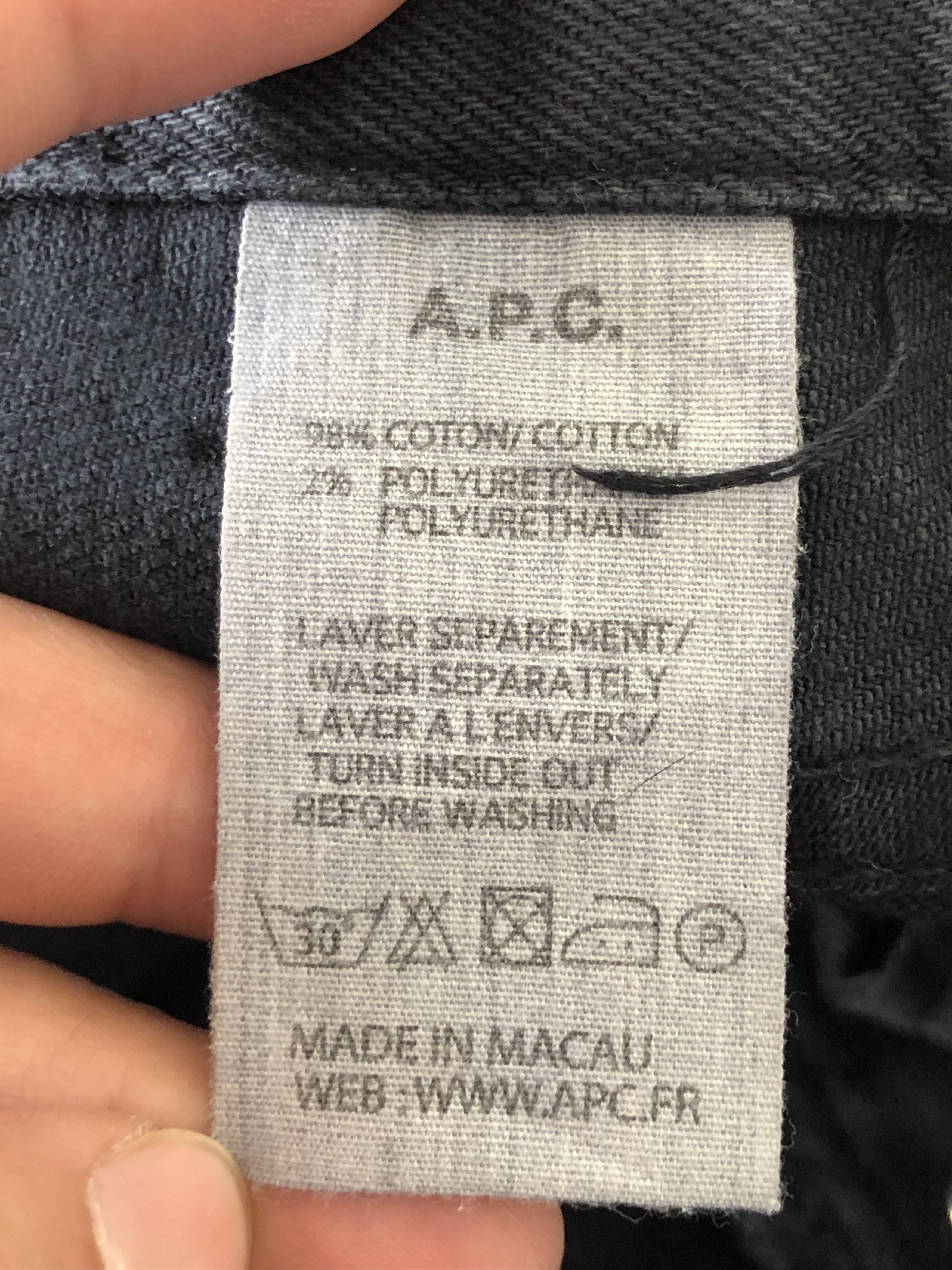A.P.C. A.P.C. PETIT STANDARD BLACK DENIM Size US 31 - 9 Thumbnail