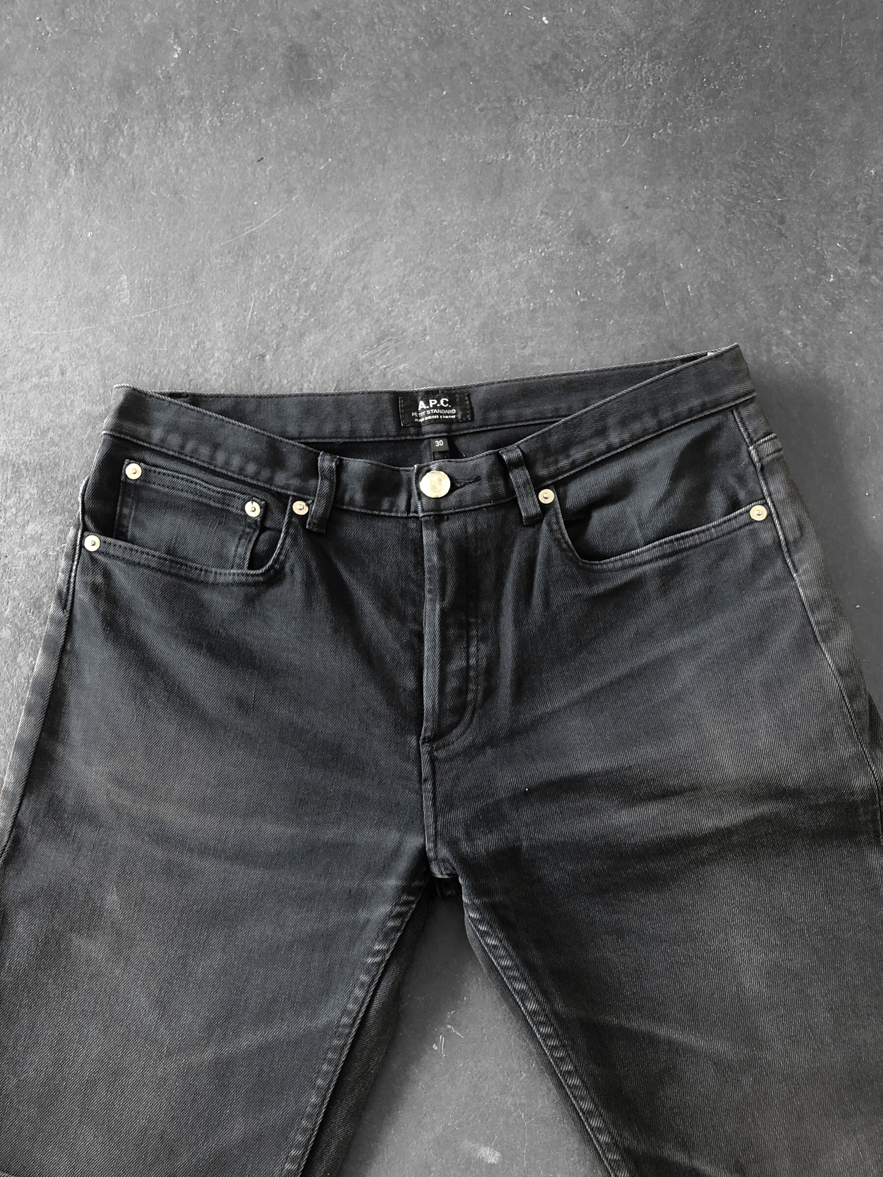 A.P.C. A.P.C. PETIT STANDARD BLACK DENIM Size US 31 - 3 Thumbnail