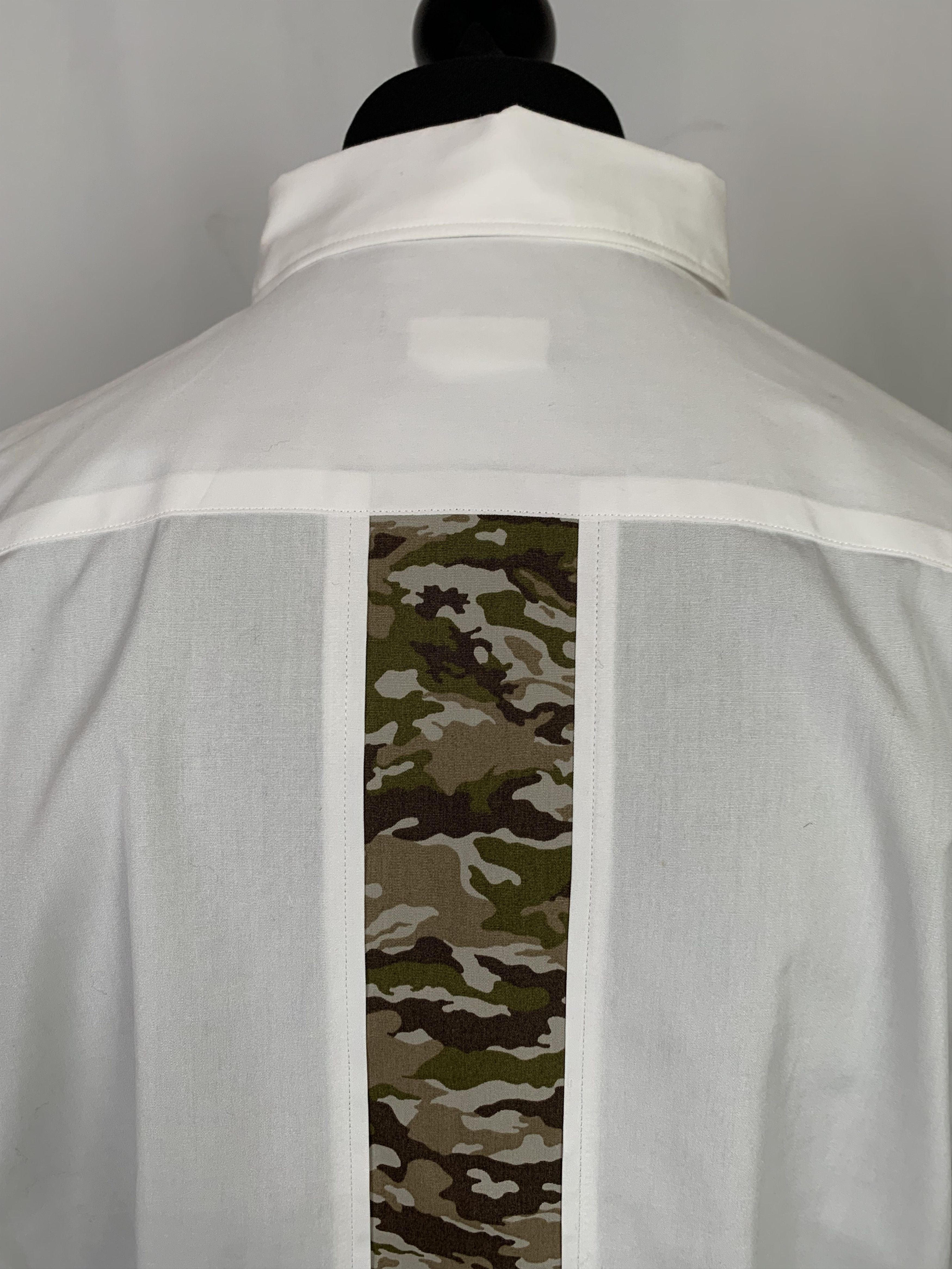 Comme des Garcons Camo White Cotton Shirt Size US L / EU 52-54 / 3 - 7 Thumbnail
