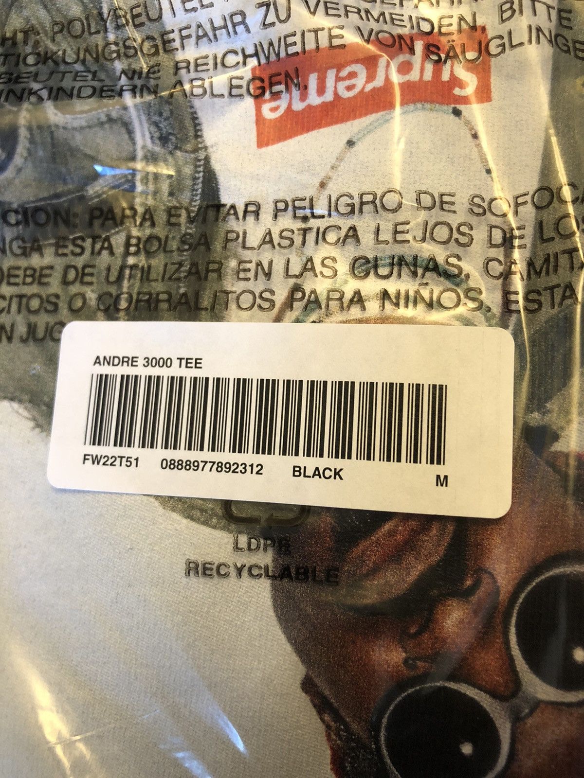 Supreme Andre 3000 Photo Tee Size US M / EU 48-50 / 2 - 4 Thumbnail
